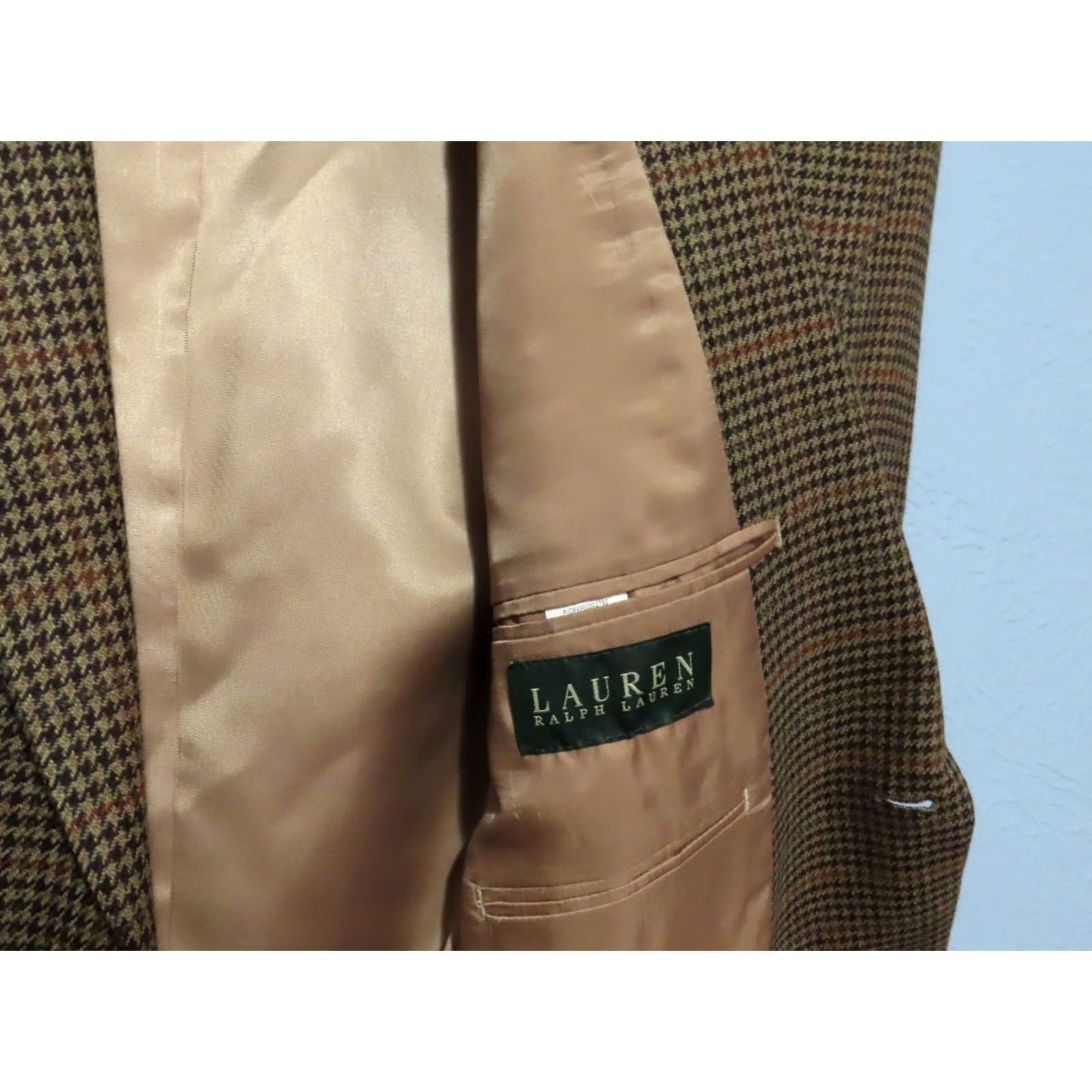 Ralph Lauren Ralph Lauren Sport Coat Brown Houndstooth Check 46R NWT / 100% Lambswool / Designer / Men / Regular Fit Size US S / EU 44-46 / 1 - 6 Thumbnail