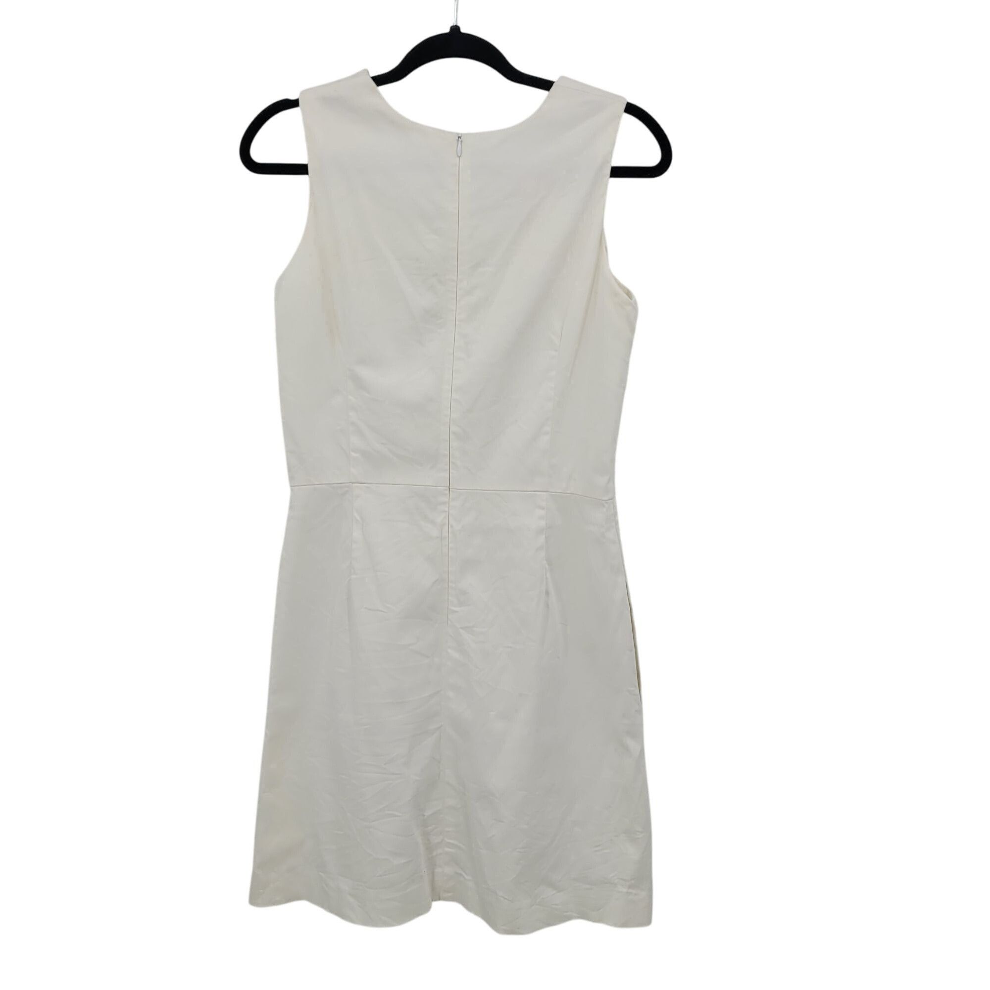 Designer Pink Tartan Womens White Sleeveless Sheath Dress Sz 8 Canada Size M / US 6-8 / IT 42-44 - 2 Thumbnail