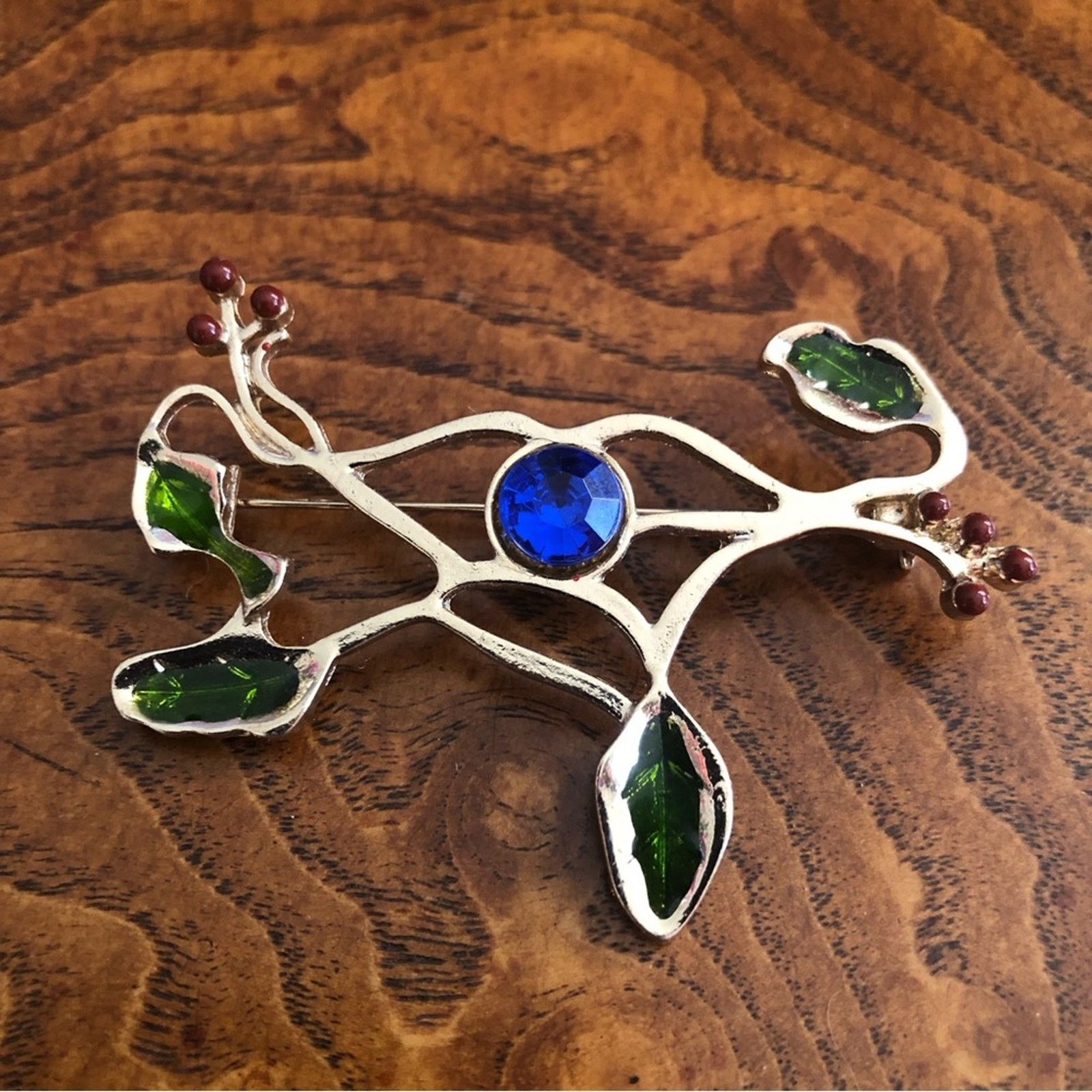 Kenneth Cole Kenneth Cole botanical enamel brooch Size ONE SIZE - 1 Thumbnail