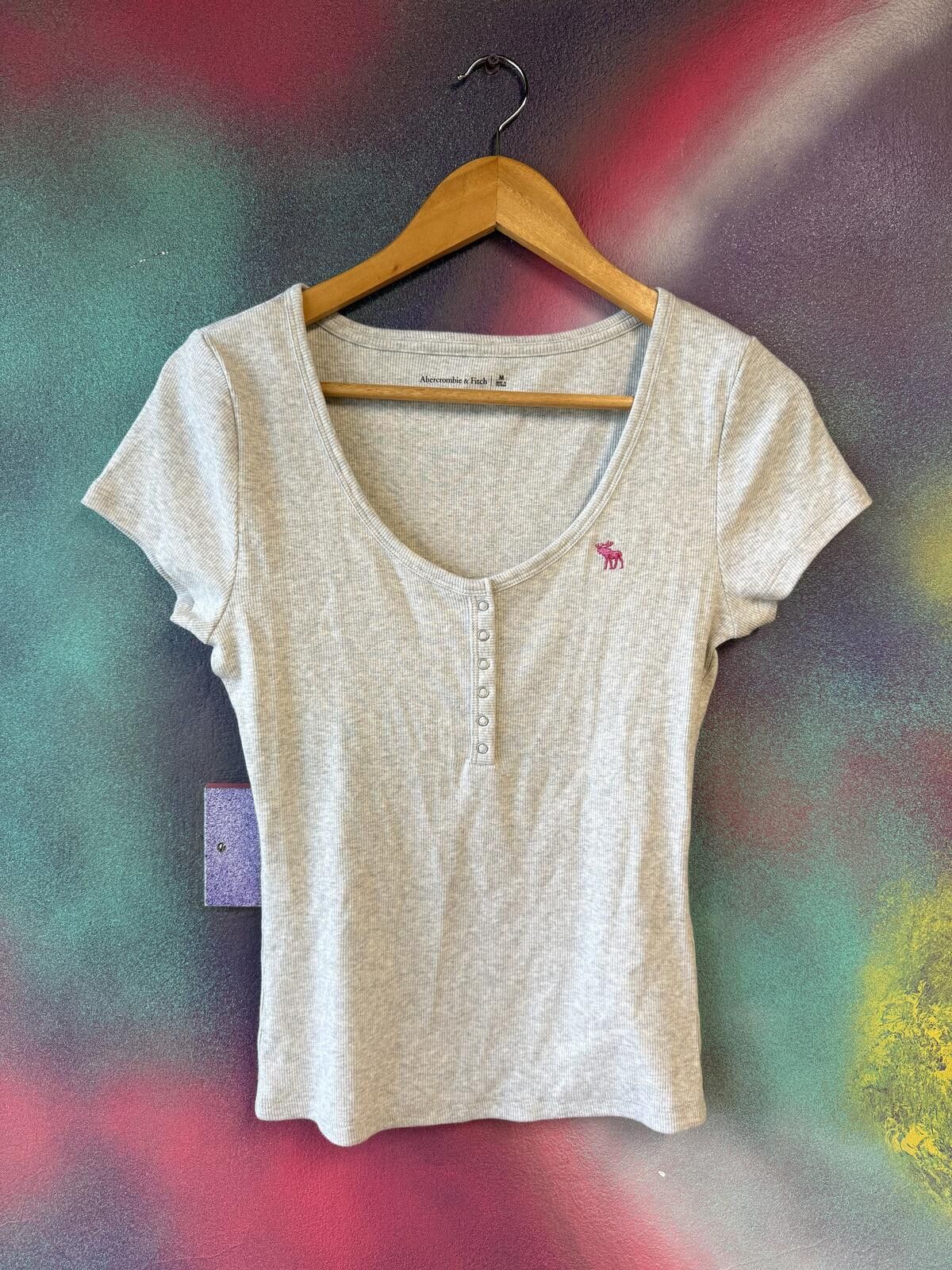 Other Abercrombie Grey Top Size M Size M / US 6-8 / IT 42-44 - 1 Thumbnail