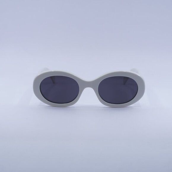 Celine CL40194U 25A Sunglasses Ivory Oval Frame, Smoke Lenses Celine ?️ New Celine CL40194U 25A Sunglasses - Ivory Frame  main image 3