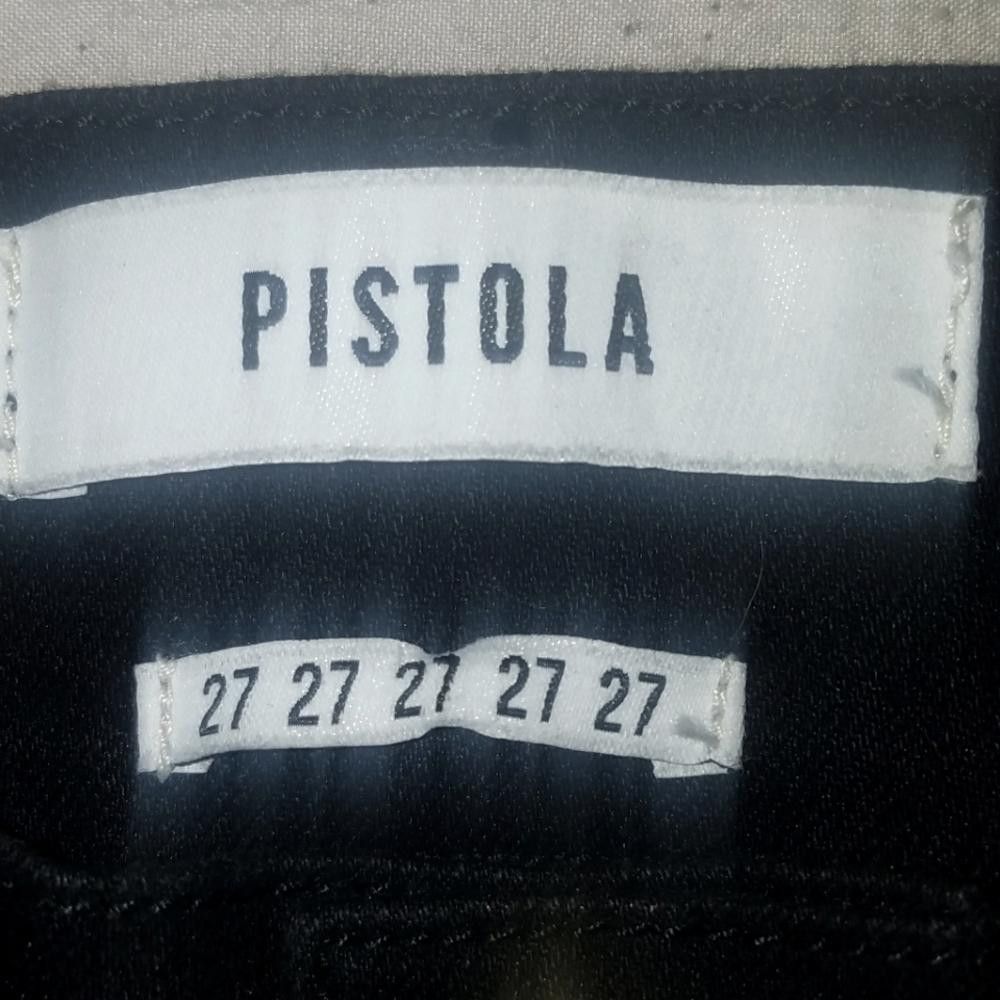 Designer NWT Pistola Black Buttonfly Jean's Size 27 Size 27" / US 4 / IT 40 - 4 Thumbnail