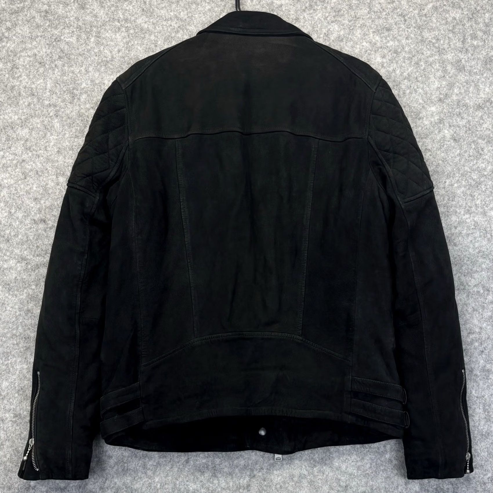 Allsaints Allsaints biker jacket kenji sheep leather Suede large size mens black Vgc Size US L / EU 52-54 / 3 - 2 Thumbnail