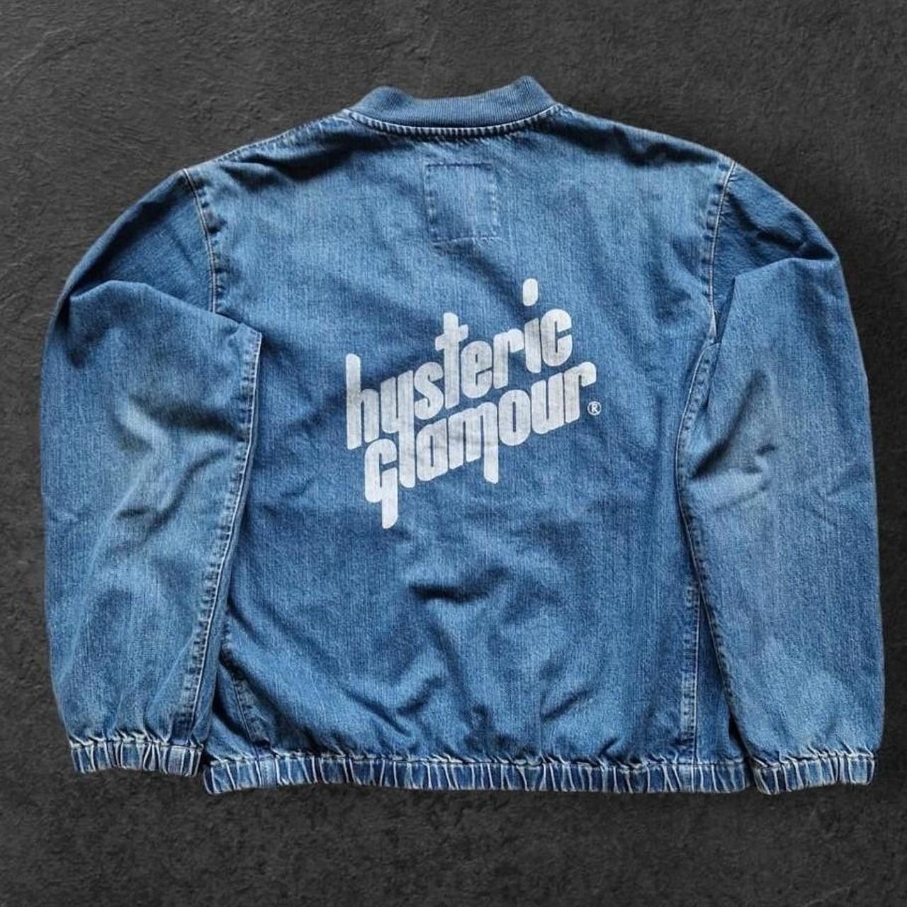 Hysteric Glamour Mens vintage hysteric glamour denim bomber jacket