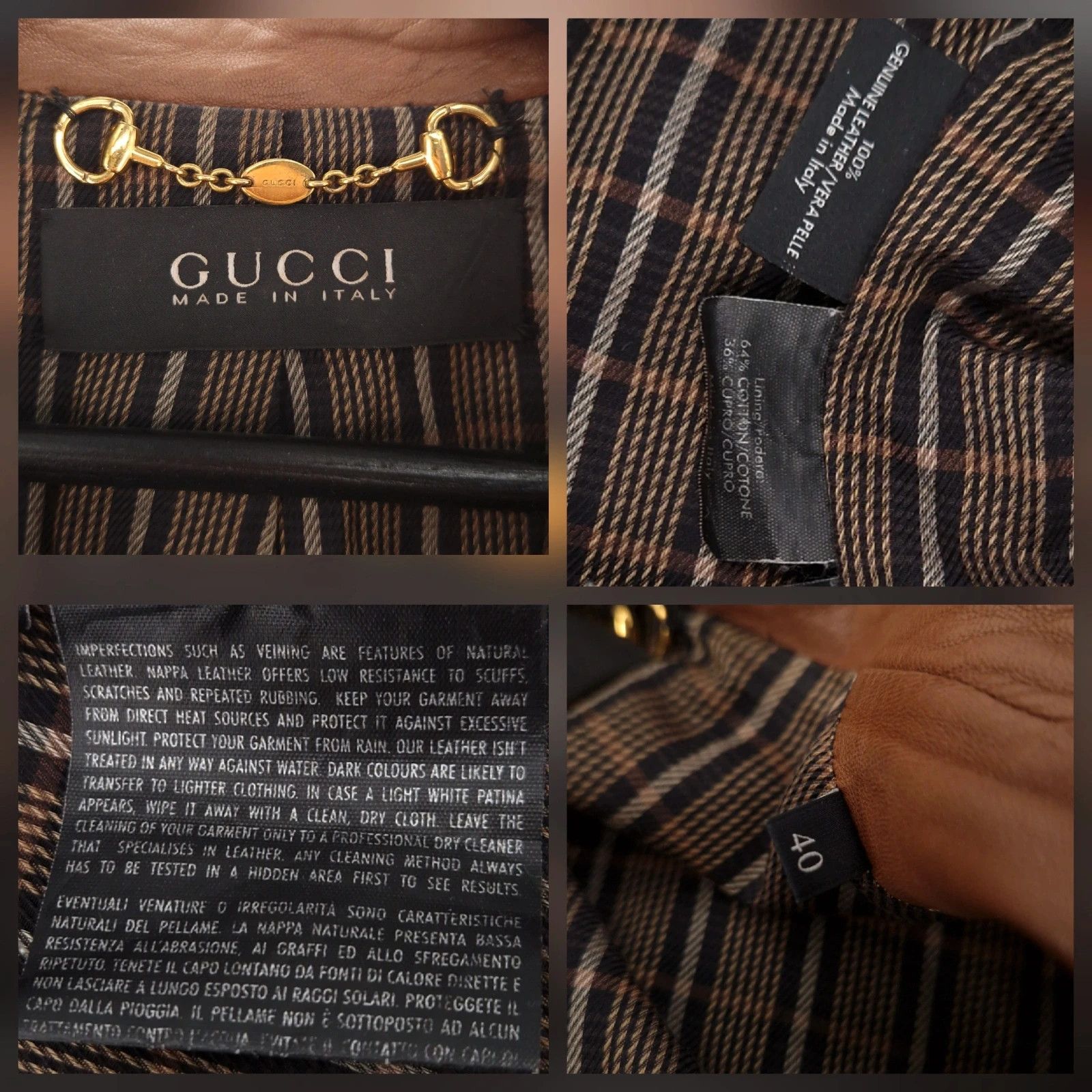 Gucci Gucci by Tom Ford Archival Brown Leather Coat Size S / US 4 / IT 40 - 2 Thumbnail