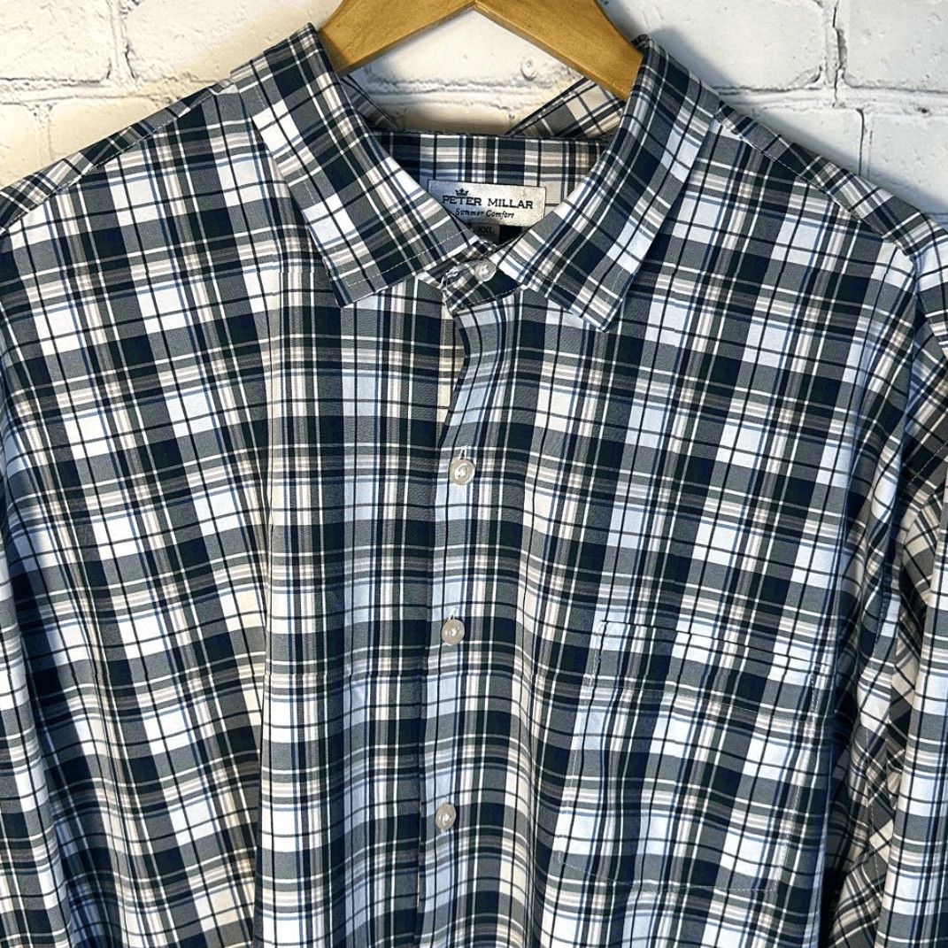 Peter Millar Peter Millar Summer Comfort Dorton Performance Poplin Sport Shirt MF22EW04SL 2XL Multicolor Mens Long Sleeve Button-Up Shirt Size US XXL / EU 58 / 5 - 2 Thumbnail