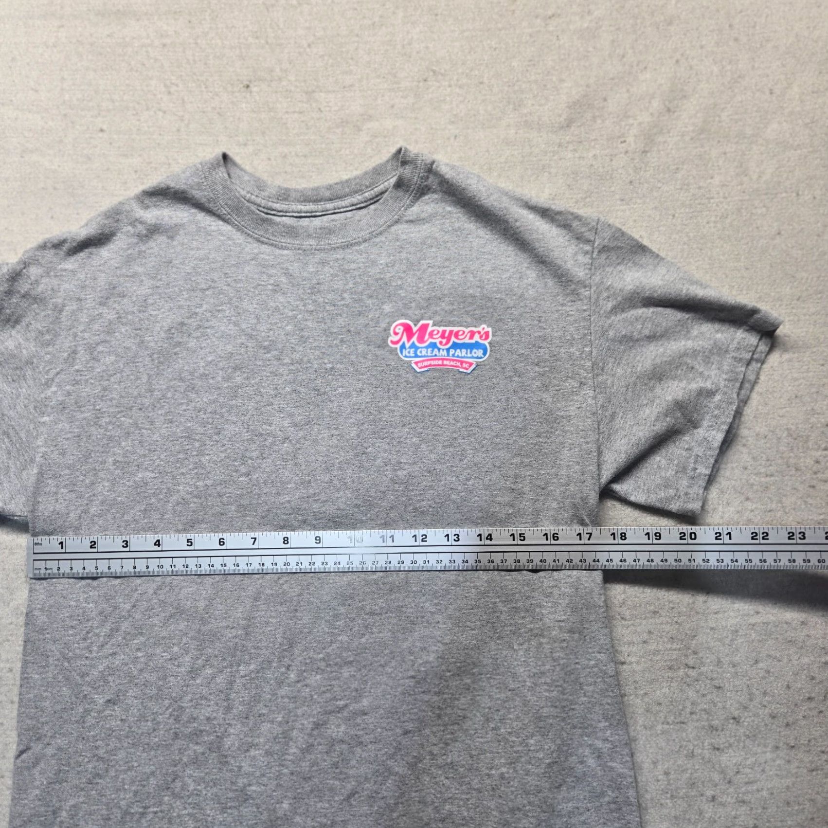 Vintage Meyer’s Ice Cream Parlor T-Shirt Surfside Beach SC Gray Adult M Aloha Beach Shirt Mens Graphic Tee Short Sleeve Crew Neck 100% Cotton Tie-dye Size US M / EU 48-50 / 2 - 3 Thumbnail