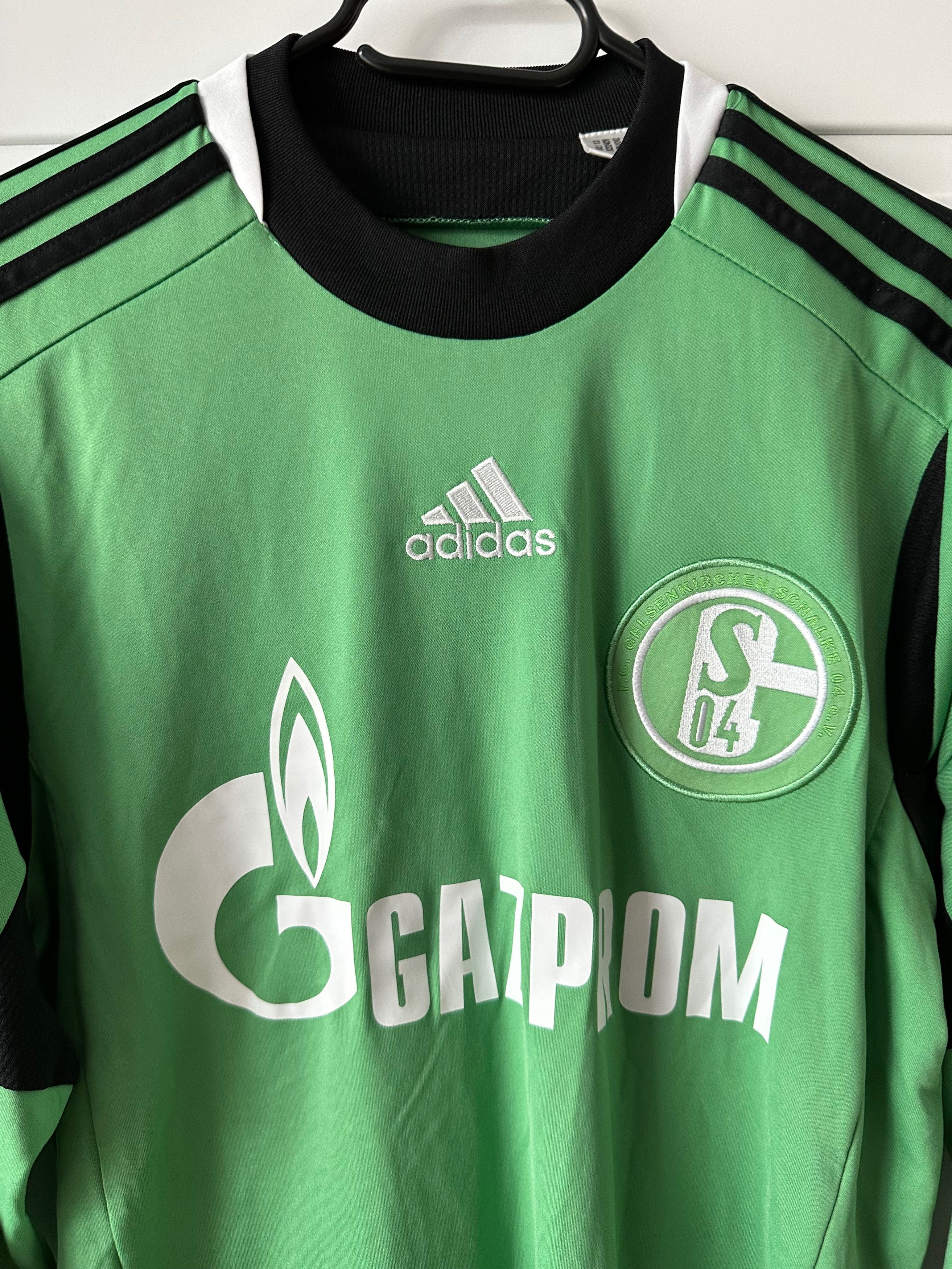 Adidas 2013 Adidas Schalke 04 long sleeve Goalkeeper Third Shirt Size US S / EU 44-46 / 1 - 8 Thumbnail