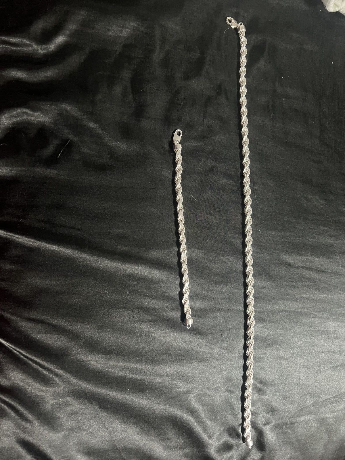 Sterling Silver Silver neckless 20in bracelet 8in Size ONE SIZE - 1 Thumbnail