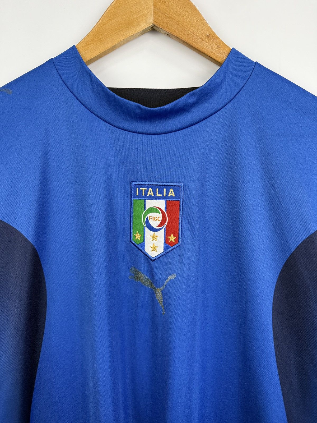 Puma 🇮🇹 Vintage 2006 Puma Italy Soccer Jersey T-Shirt Retro Rare Size US M / EU 48-50 / 2 - 4 Thumbnail