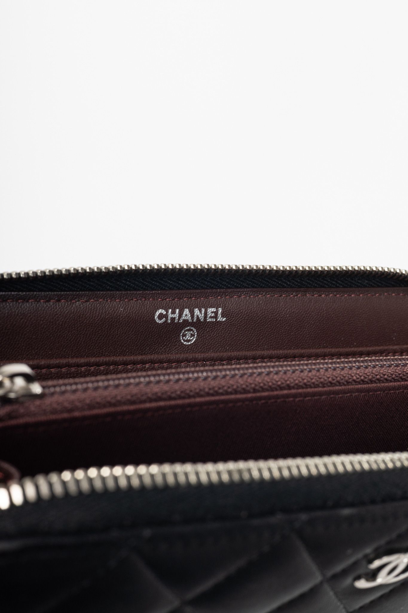 Chanel Chanel Black Quilted Lambskin Zip-Around Wallet Size ONE SIZE - 9 Thumbnail