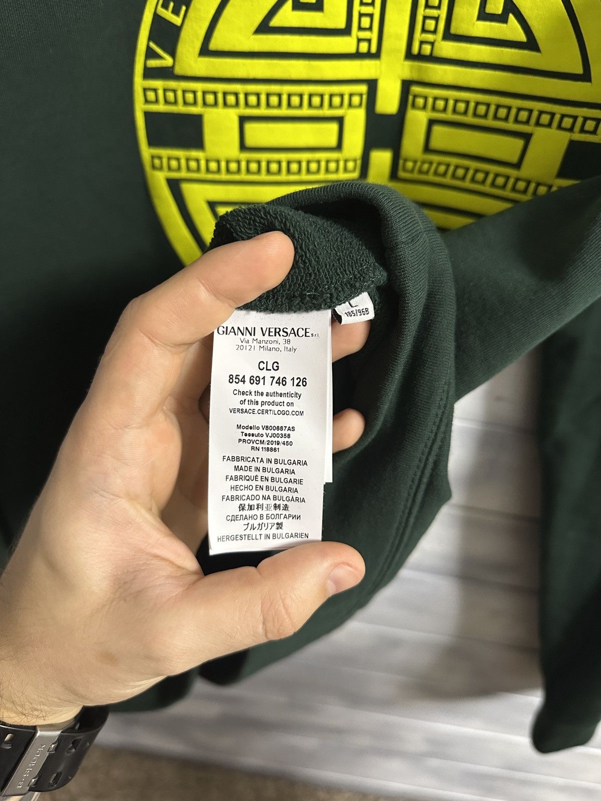 Versace Rare Luxury Sweatshirt Versace Collection Size US L / EU 52-54 / 3 - 5 Thumbnail
