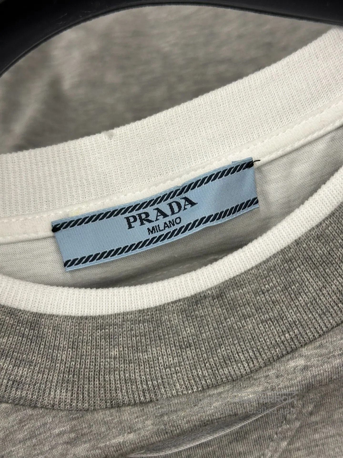 Prada gray long sleeve t. Size US M / EU 48-50 / 2 - 4 Thumbnail