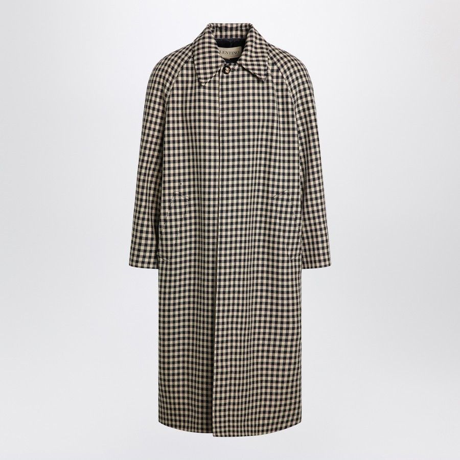 o1d2blof1025 Wool Cotton Coat in Multicolor
