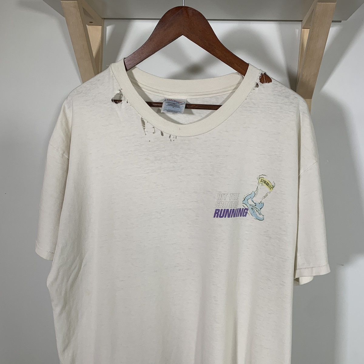 Vintage Vintage 90s Windows 95 Norton Antivirus Distressed T Shirt Size US XL / EU 56 / 4 - 5 Thumbnail