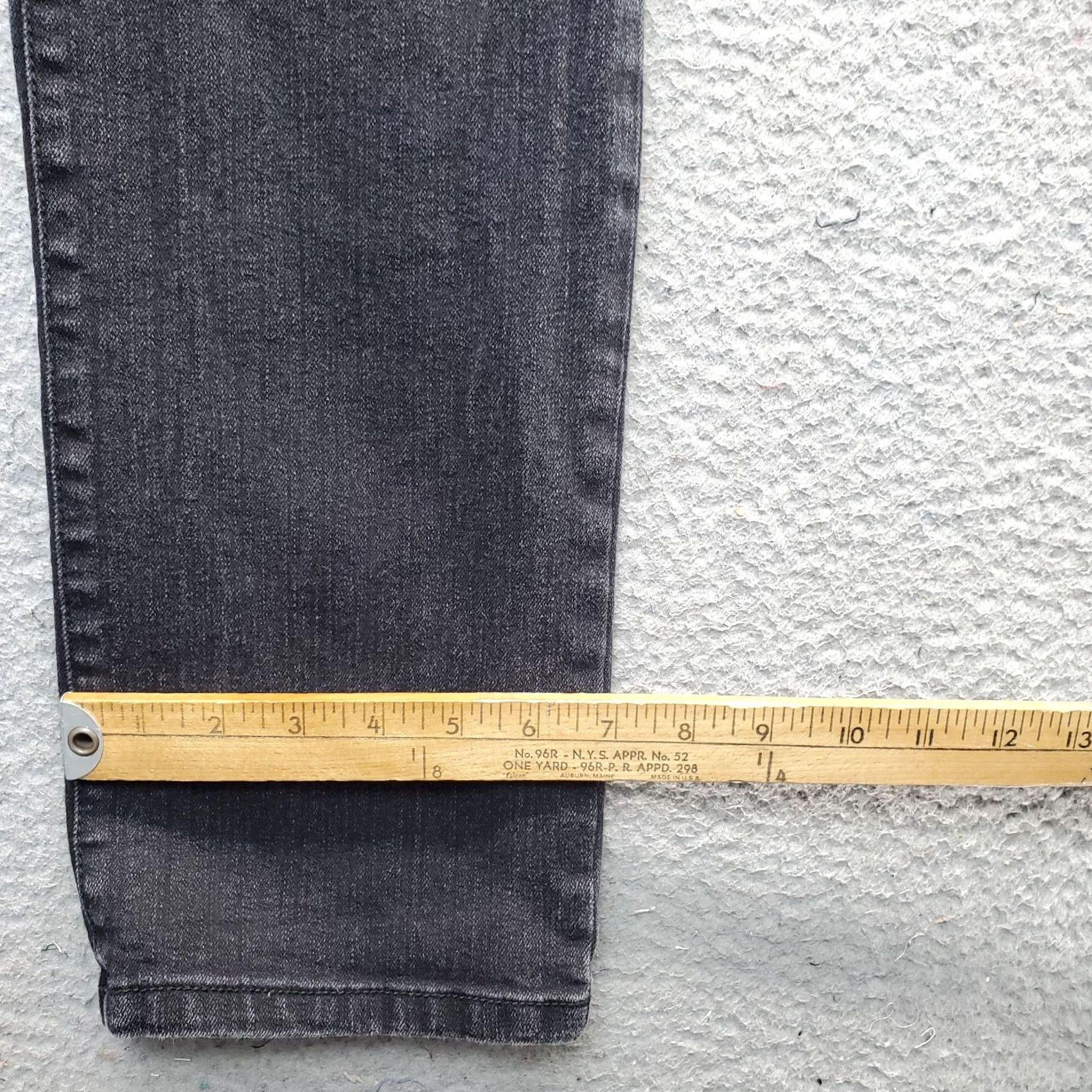 Vintage Chico's Jeans Women Medium Black Denim Dark Wash Straight 5-Pocket Size 32" / US 10 / IT 46 - 5 Thumbnail
