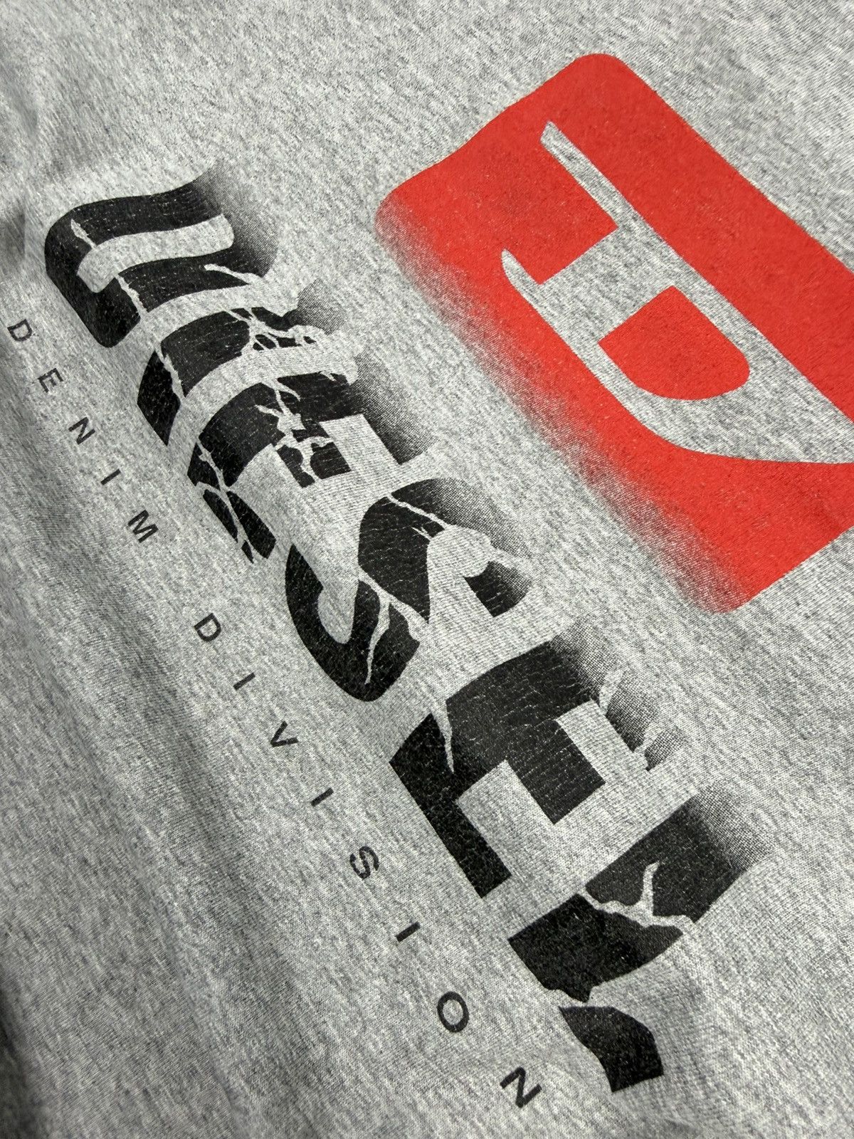 Diesel Diesel Denim Division Vintage Tee Y2K Gray Archive Size US L / EU 52-54 / 3 - 9 Thumbnail
