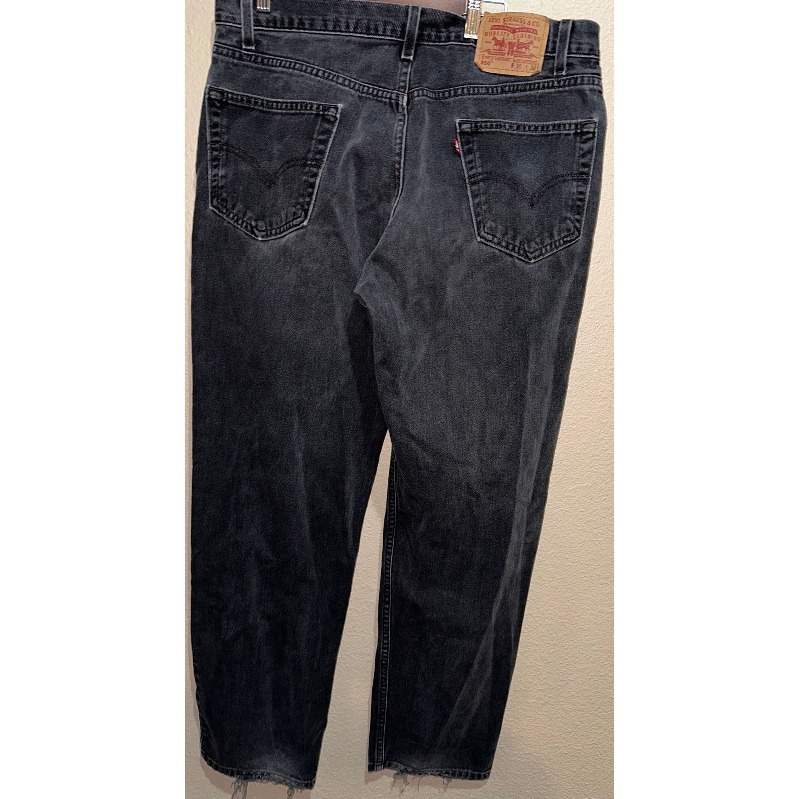 Carhartt Vintage Levi’s 550 Black Relaxed Fit Jeans Size US 36 / EU 52 - 2 Thumbnail
