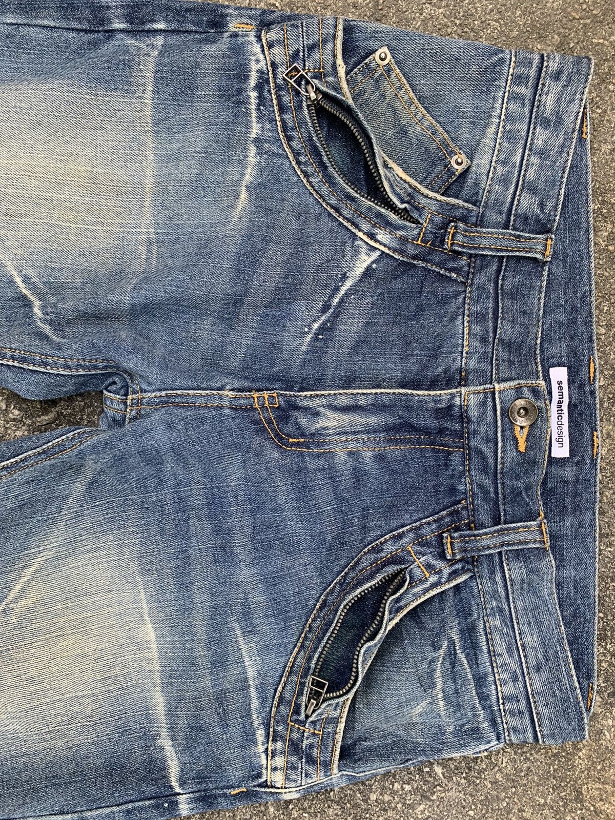 Japanese Brand Rare…Sementic Design 3 Way Lenght Zipper Punk Flared Pants Size US 33 - 13 Thumbnail