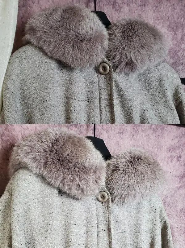 Dior Dior Lavender Wool-Blend Coat for Women . Size M / US 6-8 / IT 42-44 - 3 Thumbnail