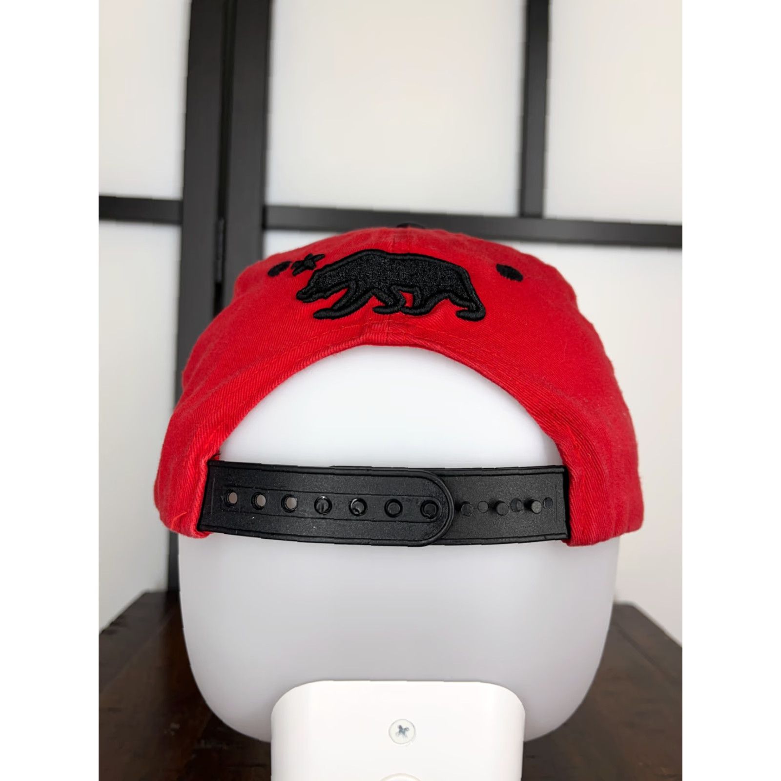 Vintage CALIFORNIA Hat Cap Snap Back Mens One Size Red Embroidered Bear Cotton Cali D - Leader Of Generation Apparel - Baseball Cap - Logo - Adjustable - Men Size ONE SIZE - 6 Thumbnail