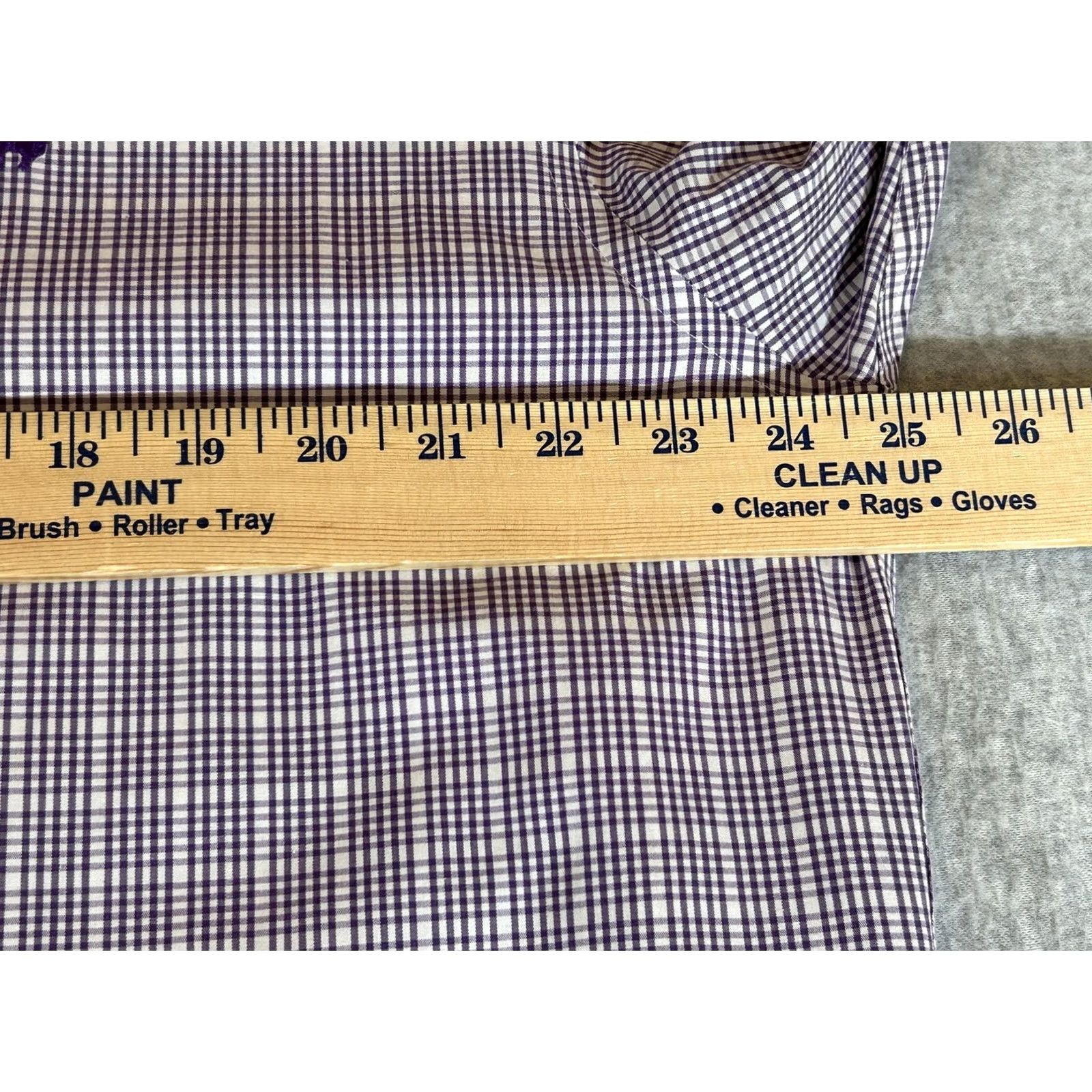 Brooks Brothers Brooks Brothers Shirt Mens Large Purple Check Long Sleeve Button Business Formal Size 42R - 5 Thumbnail