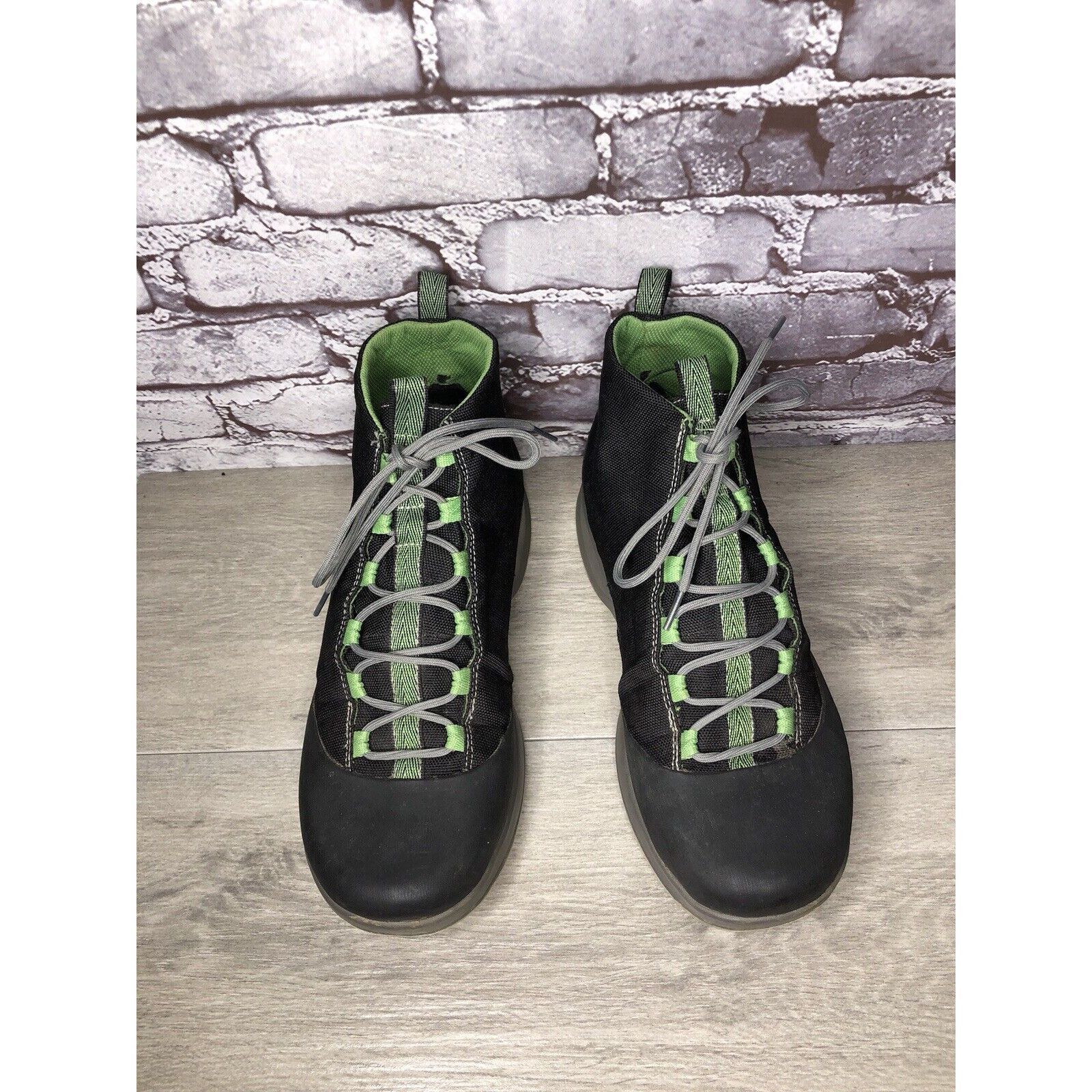 Chaco Chaco Tedinho Bulloo Black Canvas Green Lace Up Hiking Boots Size US 11 / EU 44 - 20 Thumbnail