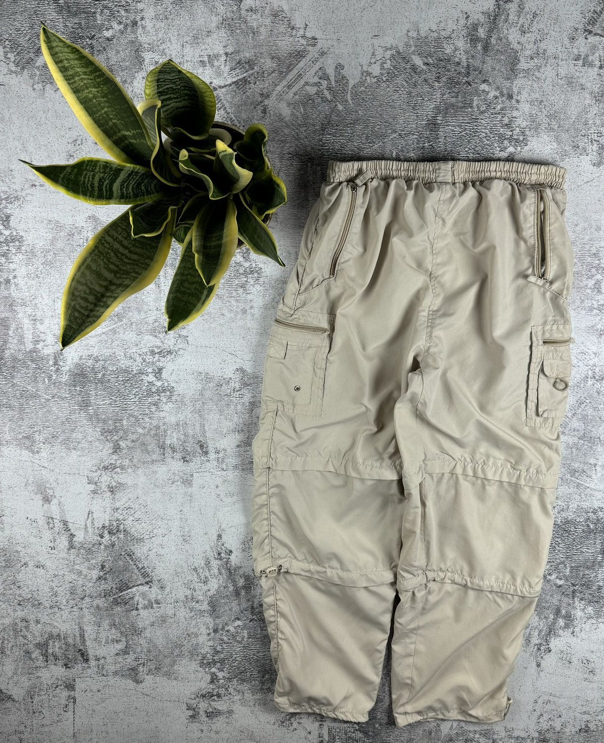 Japanese Brand Baggy Ling Lang 3 in 1 Rap Nylon Sweatpants Track Trousers Size US 34 / EU 50 - 1 Thumbnail