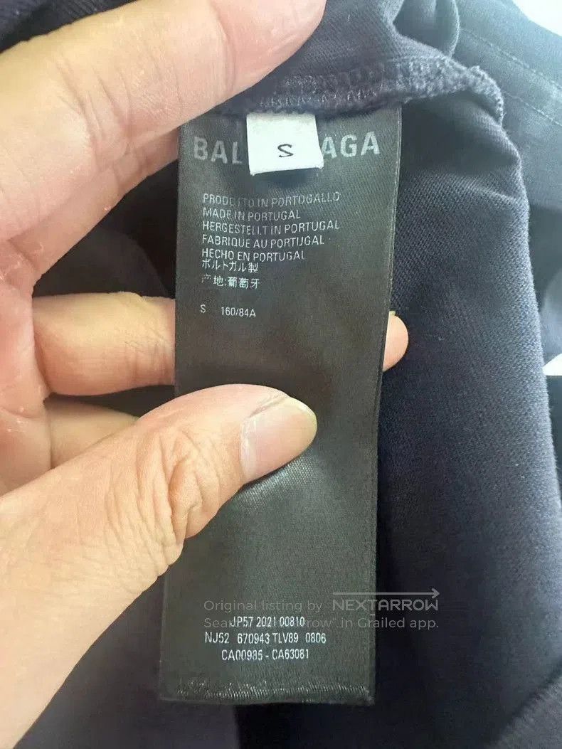 Balenciaga Balenciaga Scissors Wheat Logo T-shirt S. Size US S / EU 44-46 / 1 - 5 Thumbnail
