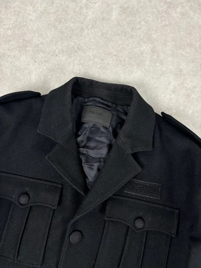 Prada AW2019 Prada Black Wool Multi-Pocket Blazer Jacket Size 42R - 5 Thumbnail