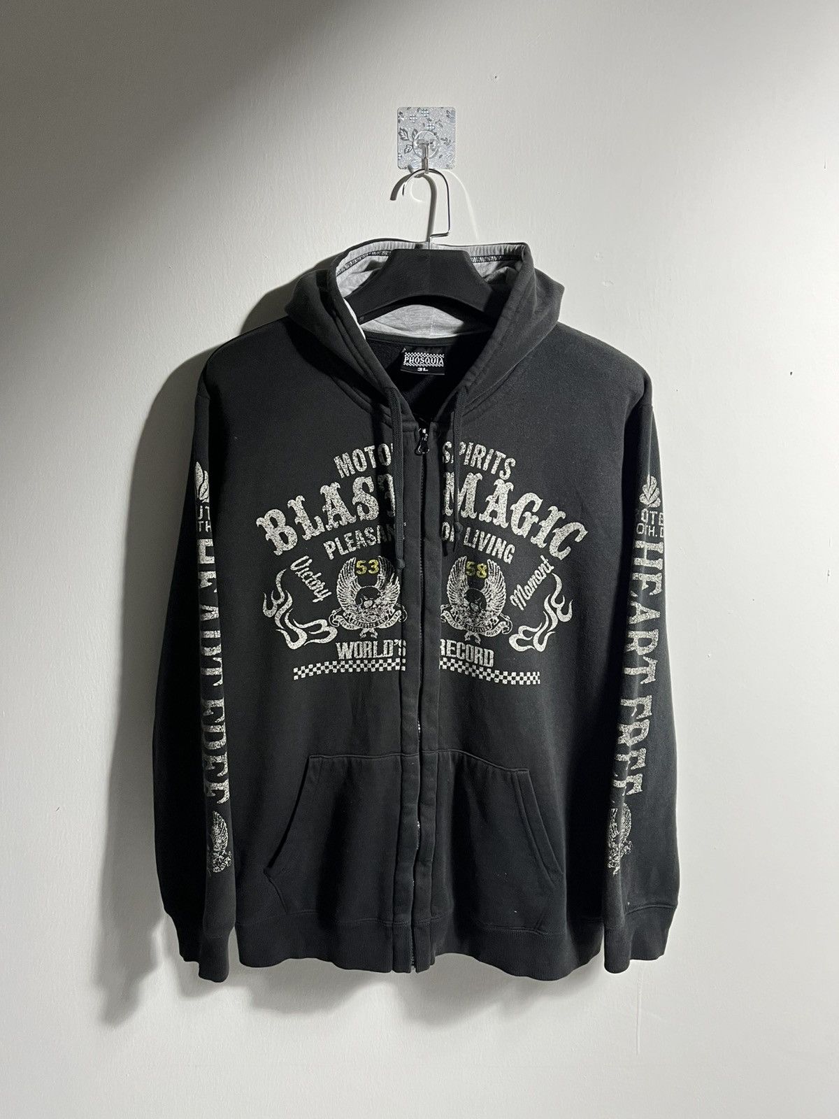 Indian Motorcycle Phosquia Y2K Motor Skull Hoodie Size US L / EU 52-54 / 3 - 1 Thumbnail