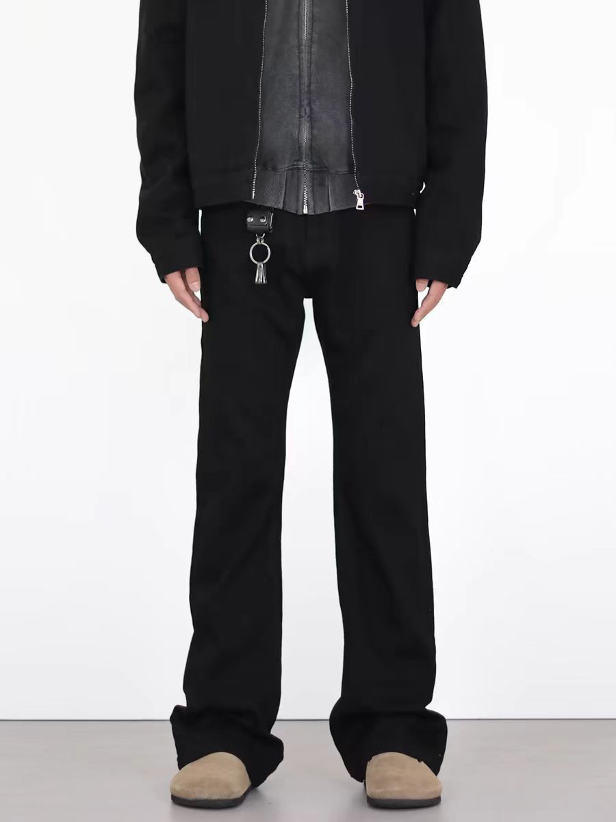 Japanese Brand × Jean Black Machete Micro Flare High Street Jeans Size US 33 - 2 Thumbnail