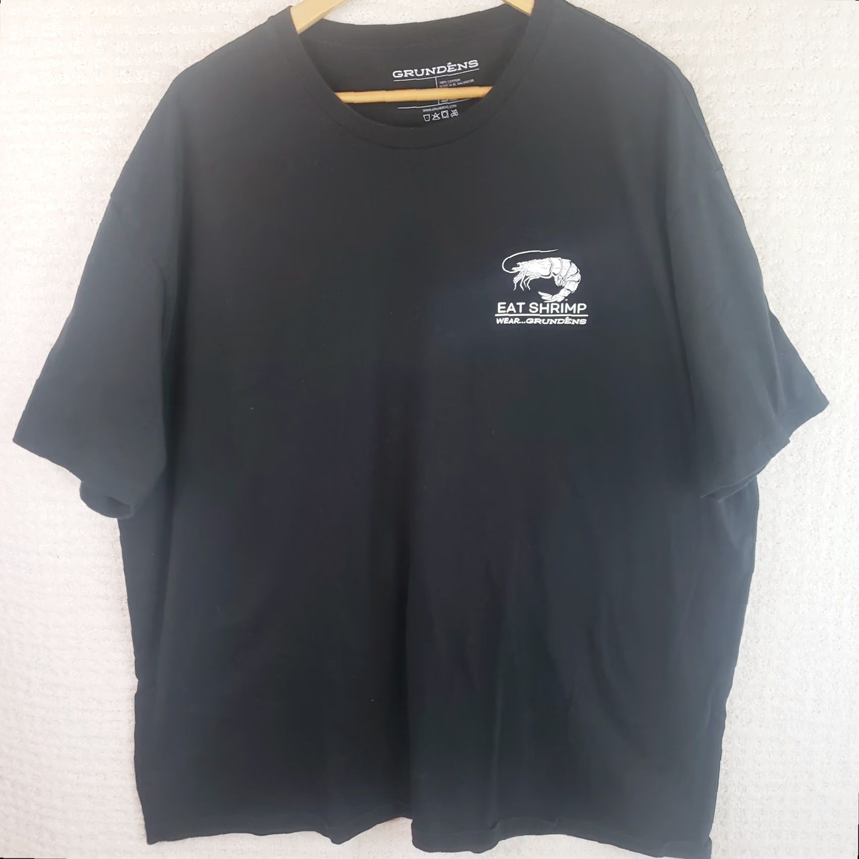 Shrimps Gruden's Short Sleeve T-Shirt Tee 3XL Black Shrimp Graphic Crew Neck Mens Shirt Size US XXL / EU 58 / 5 - 2 Thumbnail