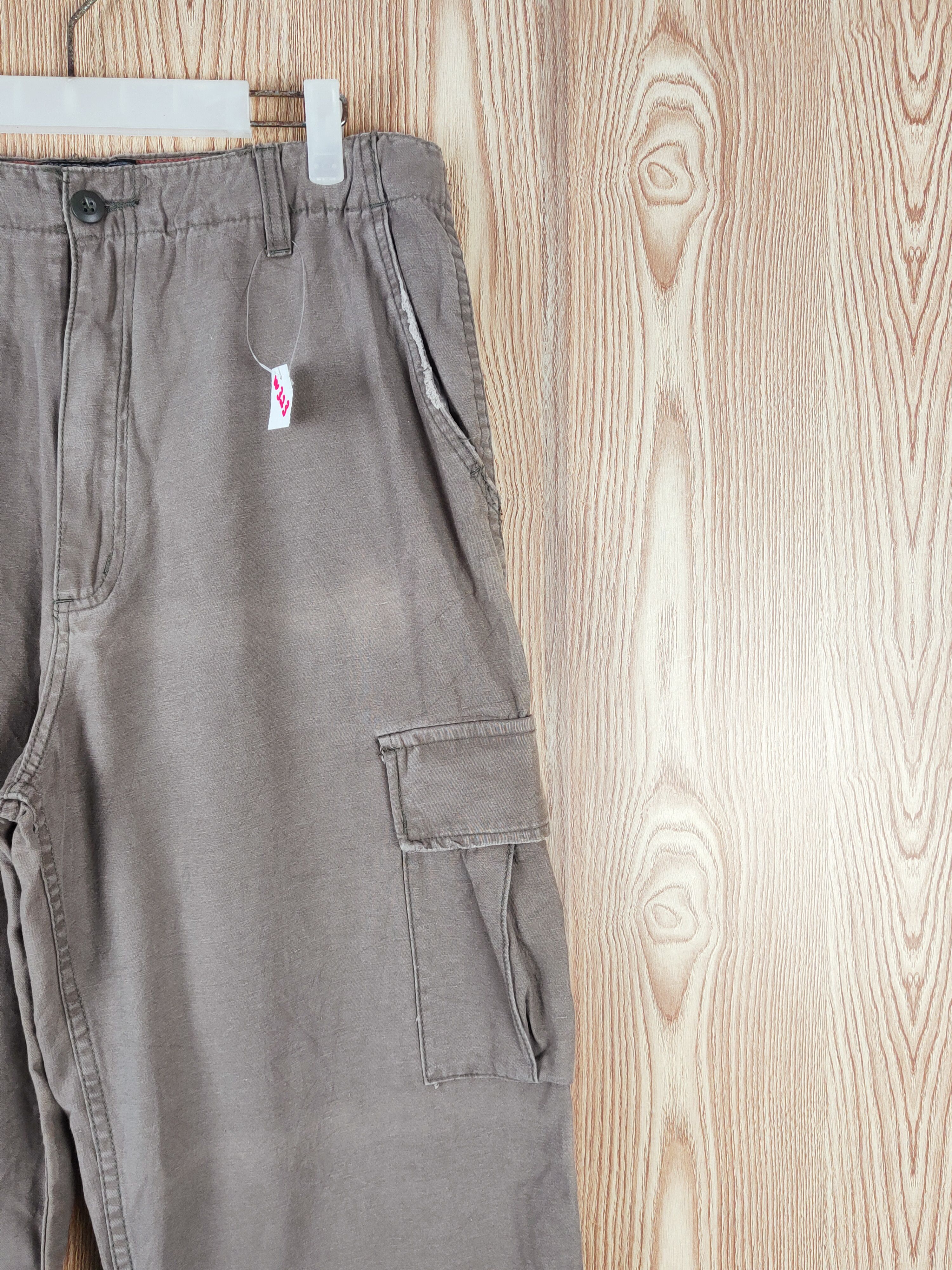 Japanese Brand Baycrest Dark Brown Faded Multipocket Cargo Pants #W323 Size US 34 / EU 50 - 5 Thumbnail