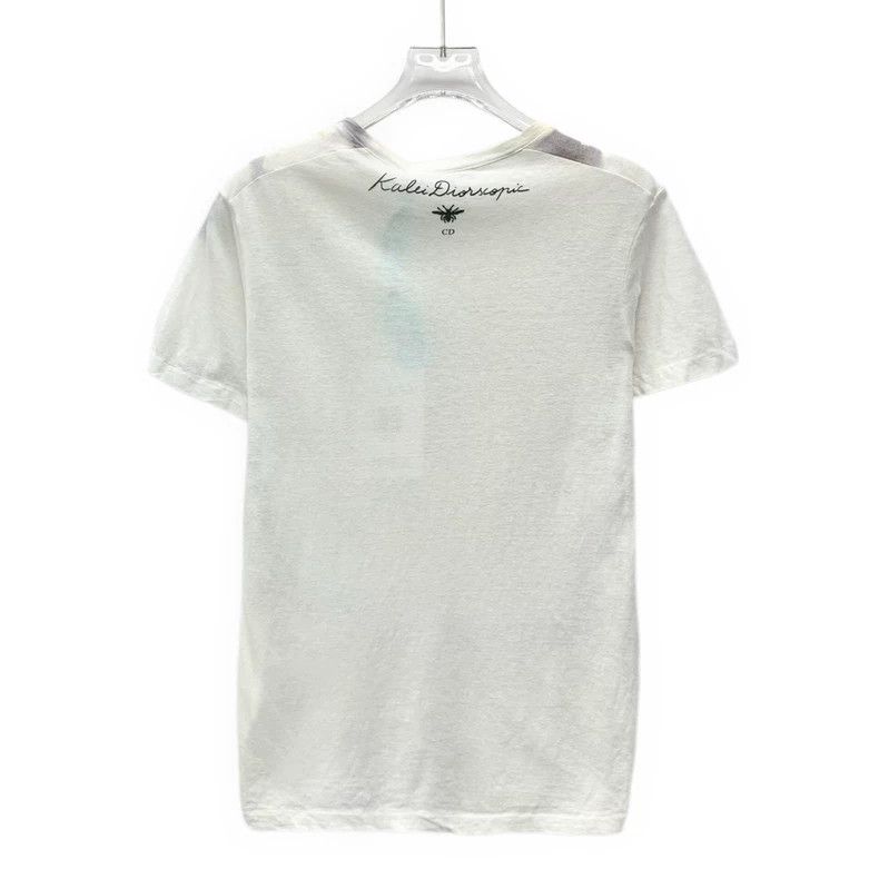 Dior Dior White kaleidoscope printed cotton round-neck short-sl Size M / US 6-8 / IT 42-44 - 2 Thumbnail