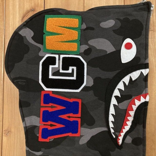 Bape BAPE Black camo × Blue camo Separate Shark Full Zip Hoodie Size US M / EU 48-50 / 2 - 5 Thumbnail