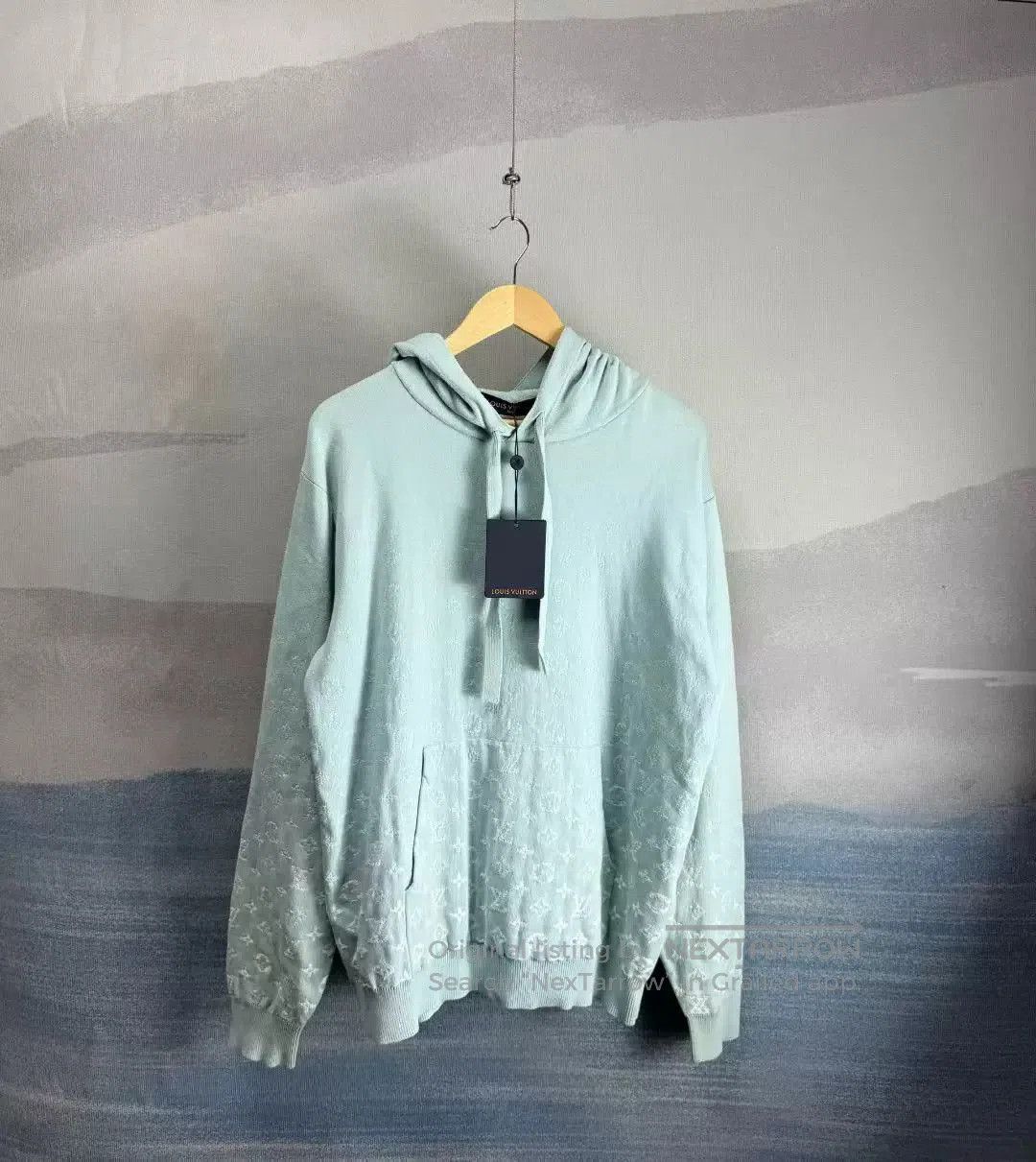 Louis Vuitton Ice Blue Gradient Hoodie.