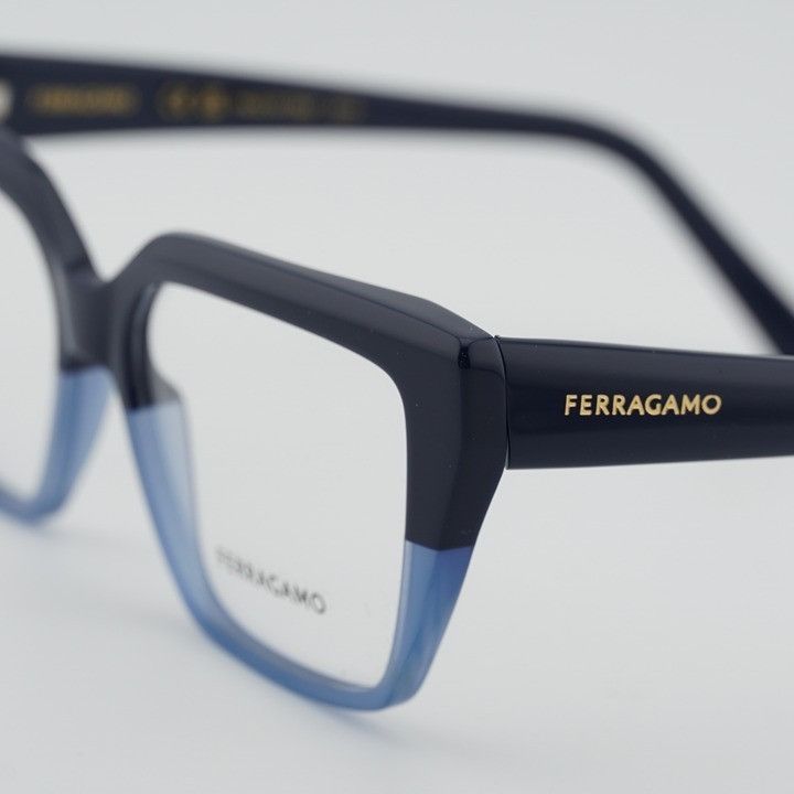 Salvatore Ferragamo Salvatore Ferragamo SF2971 414 Eyeglasses Blue 53mm Cat Eye Size ONE SIZE - 2 Thumbnail