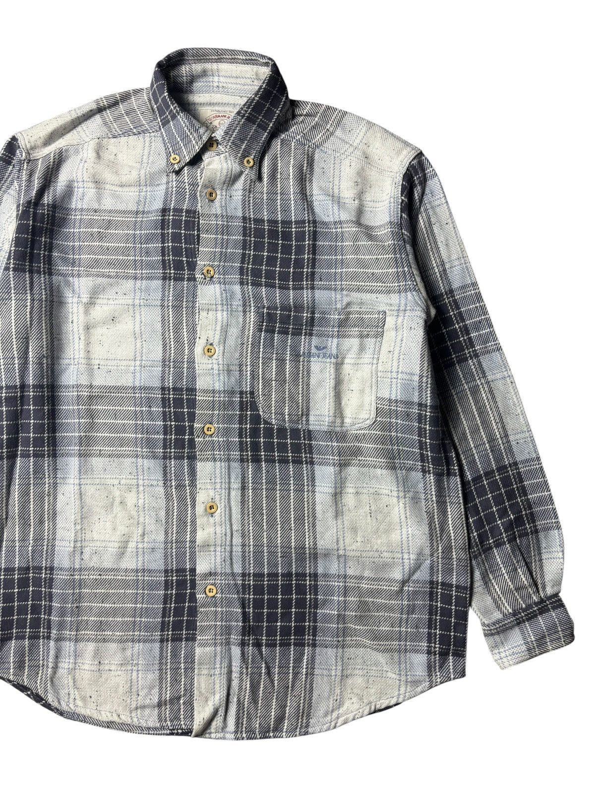 Armani 1990s Armani Jeans Flannel Harvard Shirt Size US L / EU 52-54 / 3 - 4 Thumbnail