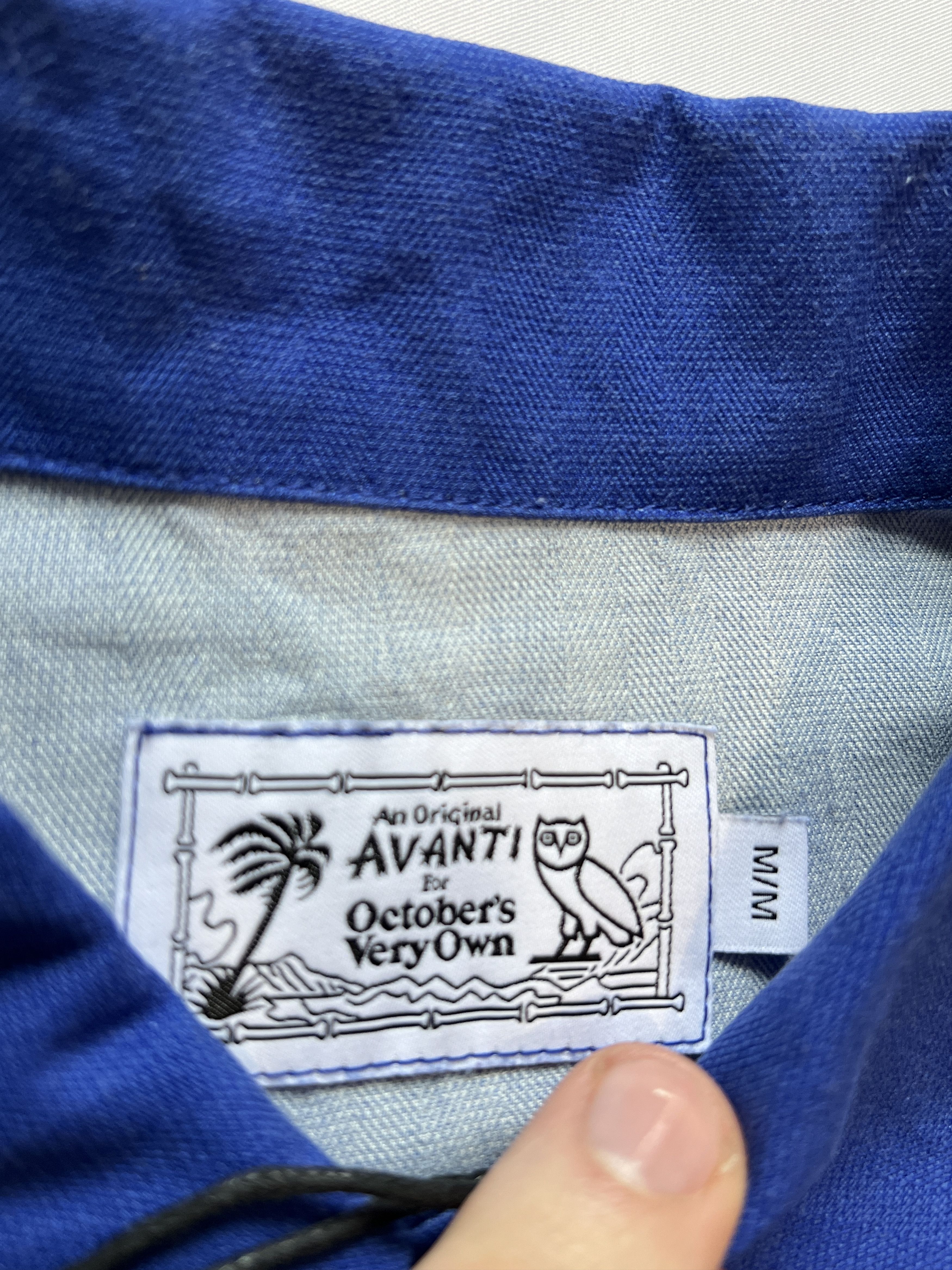 Drake OVO x Avanti Silk Shirt Blue Button Down Hawaiian Size US M / EU 48-50 / 2 - 4 Thumbnail