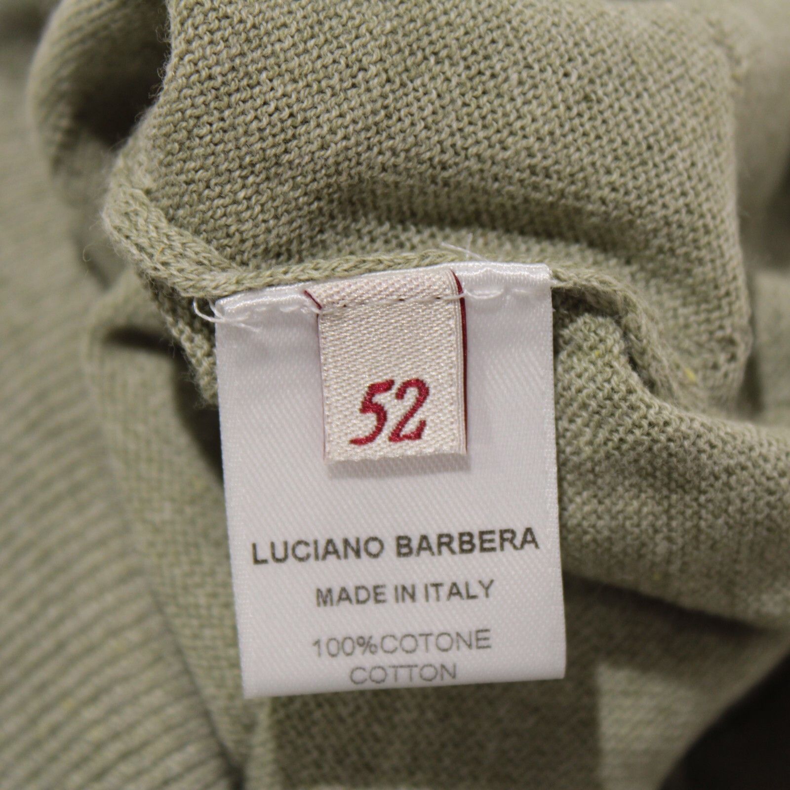 Luciano Barbera Luciano Barbera Sweater Size US L in Green Size US L / EU 52-54 / 3 - 8 Thumbnail
