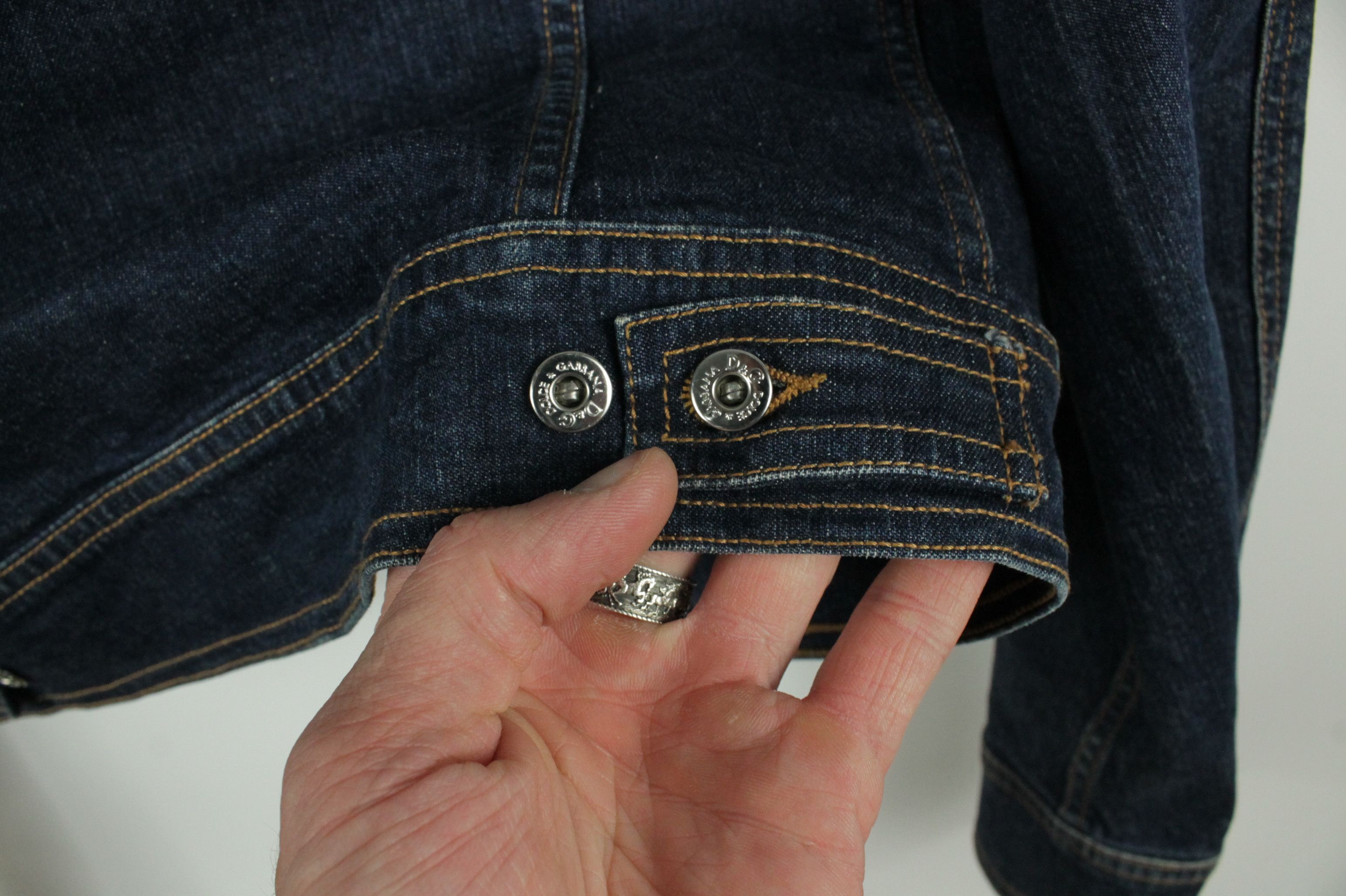 Dolce & Gabbana Dolce & Gabbana Slim Fit Stretch Denim Trucker Jacket Size L / US 10 / IT 46 - 7 Thumbnail