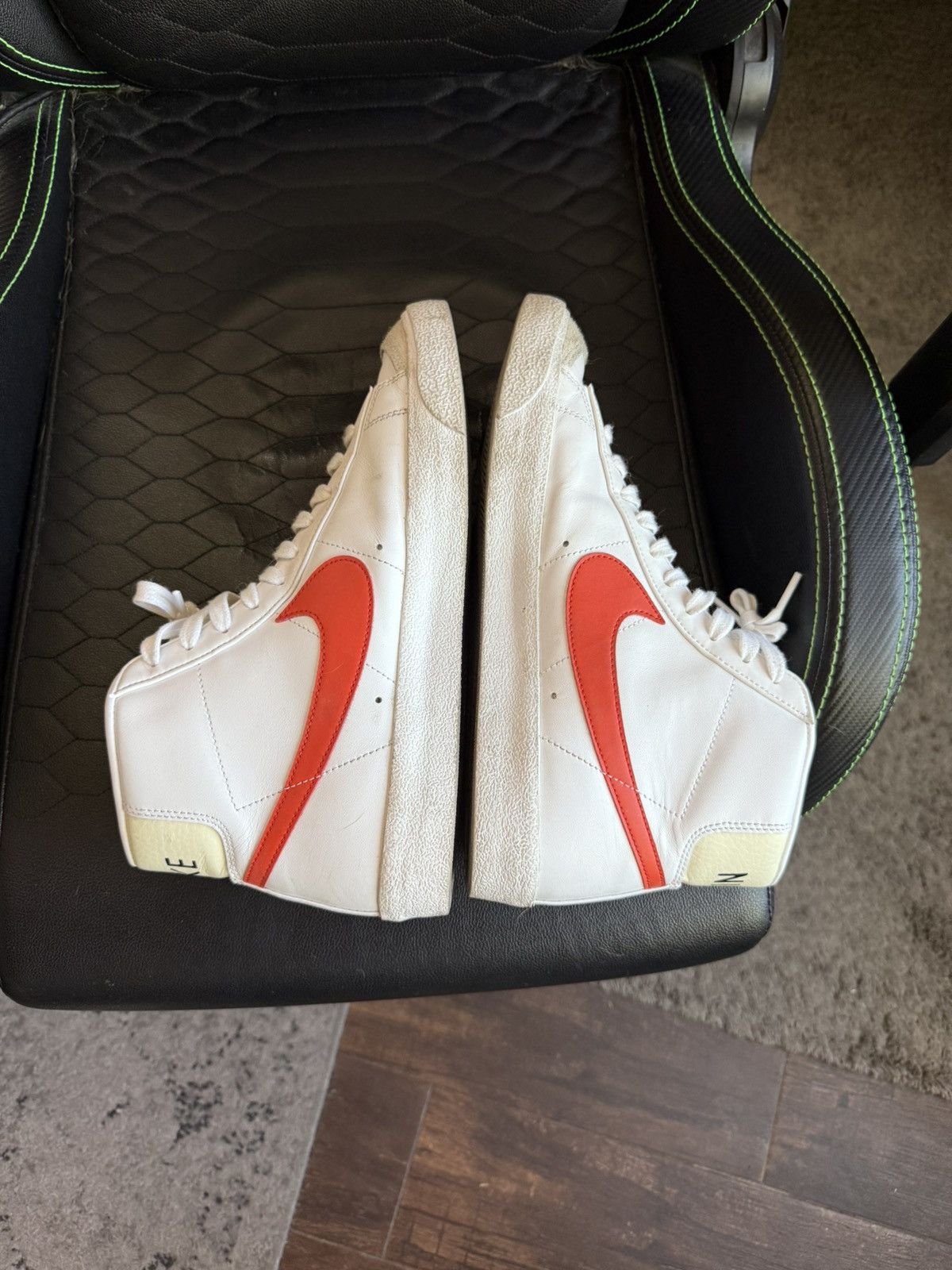 Nike Nike Classic White Hi-Top Blazers Size US 10.5 / EU 43-44 - 1 Thumbnail
