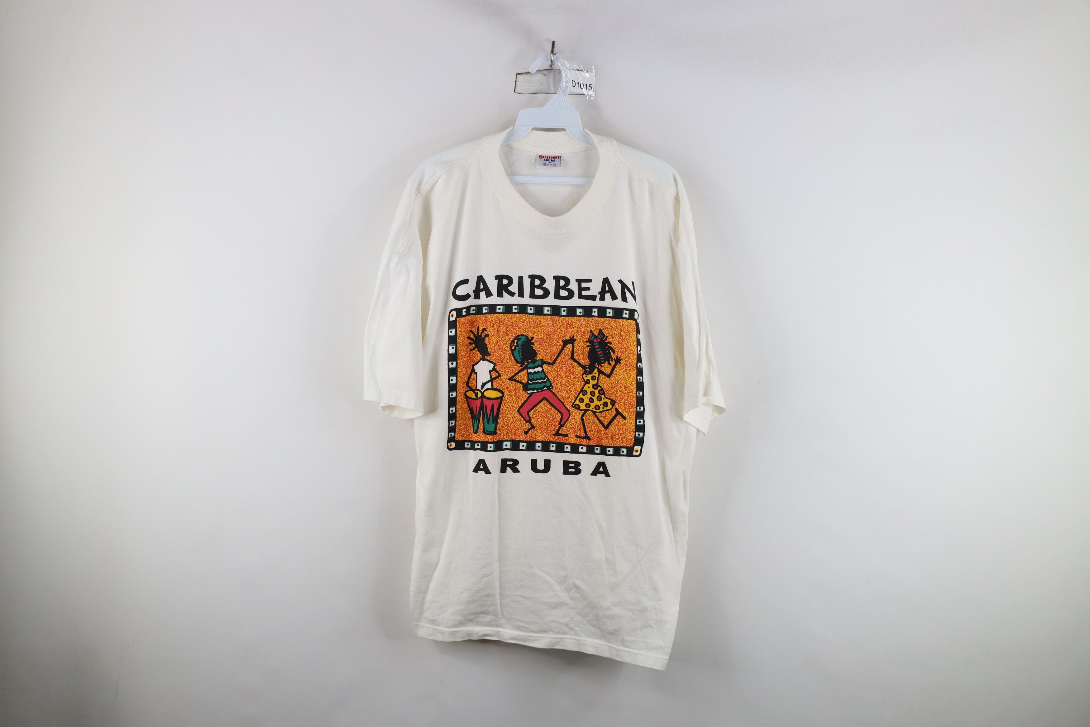 Vintage Vintage 90s Streetwear Caribbean Aruba Rastaman T-Shirt Size US XXL / EU 58 / 5 - 1 Thumbnail