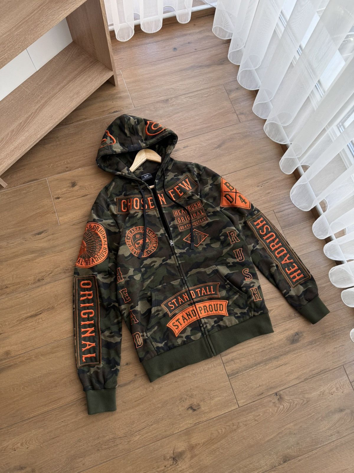 Japanese Brand × Vintage Vintage Ed Hardy by Christian Audigier Camo Style Hoodie Size US S / EU 44-46 / 1 - 6 Thumbnail