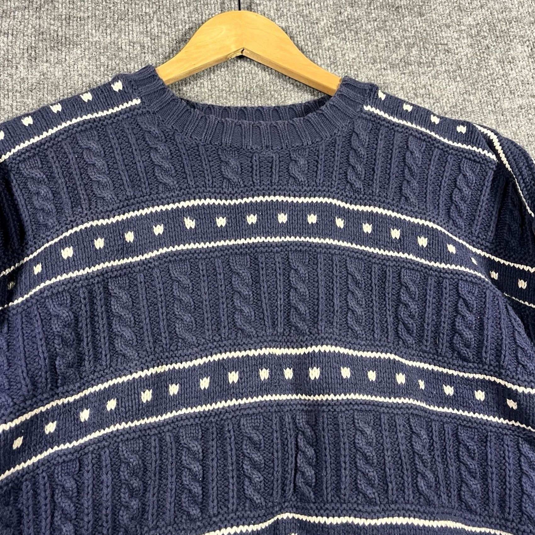 Gap VINTAGE Gap Sweater Mens XL Crew Neck Heavyweight Knit Pullover Blue 90s University USA Size US XL / EU 56 / 4 - 2 Thumbnail