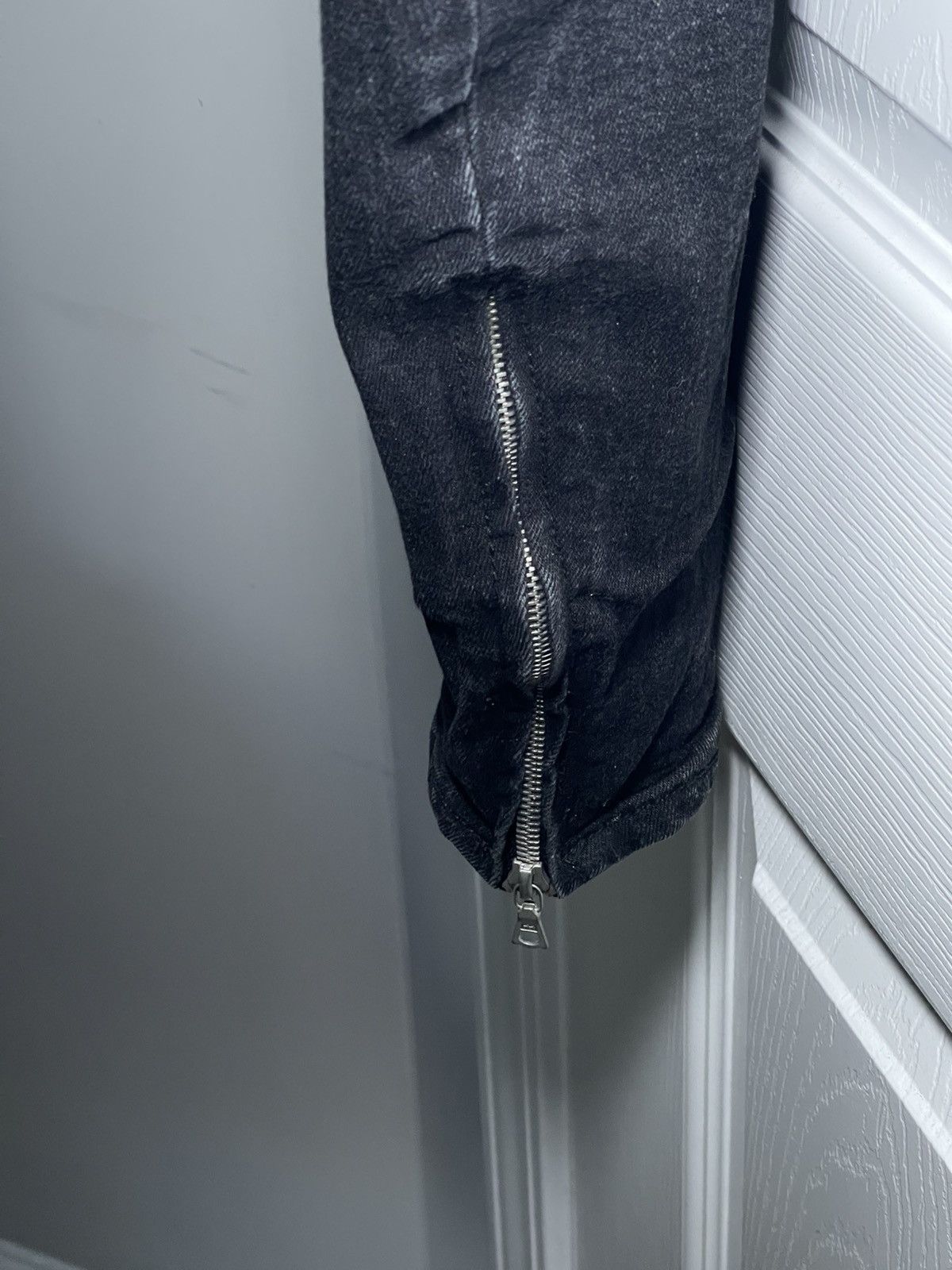Represent Clo. Represent black denim with ankles zip. Size US 31 - 2 Thumbnail