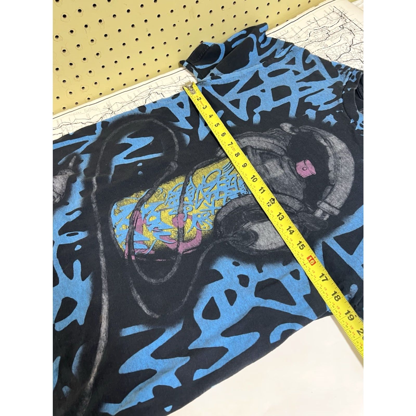 Anchor Blue Anchor Blue T-Shirt Crew Neck Multicolor All over Print Y2K Medium Men Regular Classic Streetwear Spray Paint Size US M / EU 48-50 / 2 - 5 Thumbnail