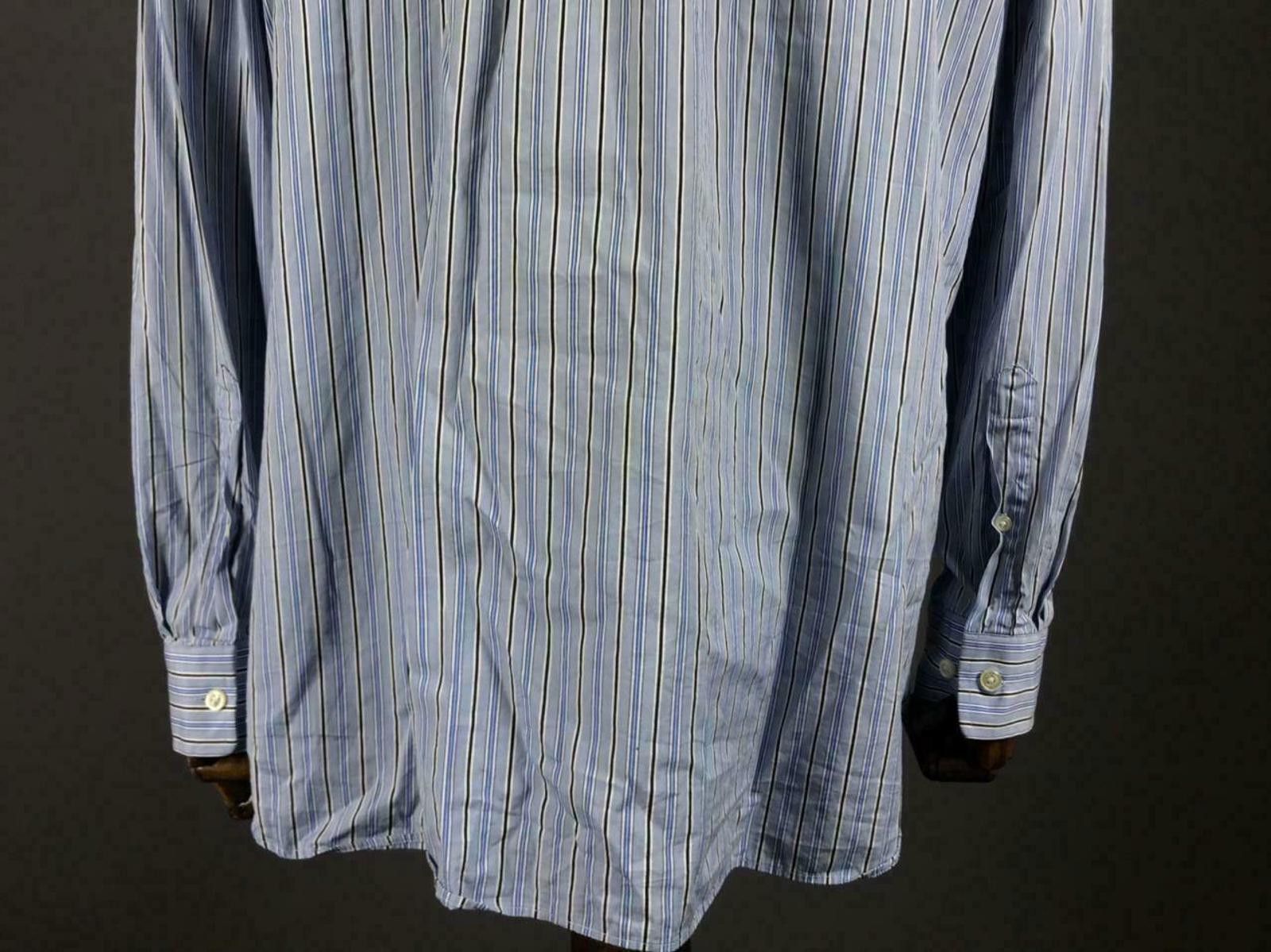 Gant Men Gant Mercer Poplin Blue Striped Oxford Shirt Size XL Size US XL / EU 56 / 4 - 8 Thumbnail