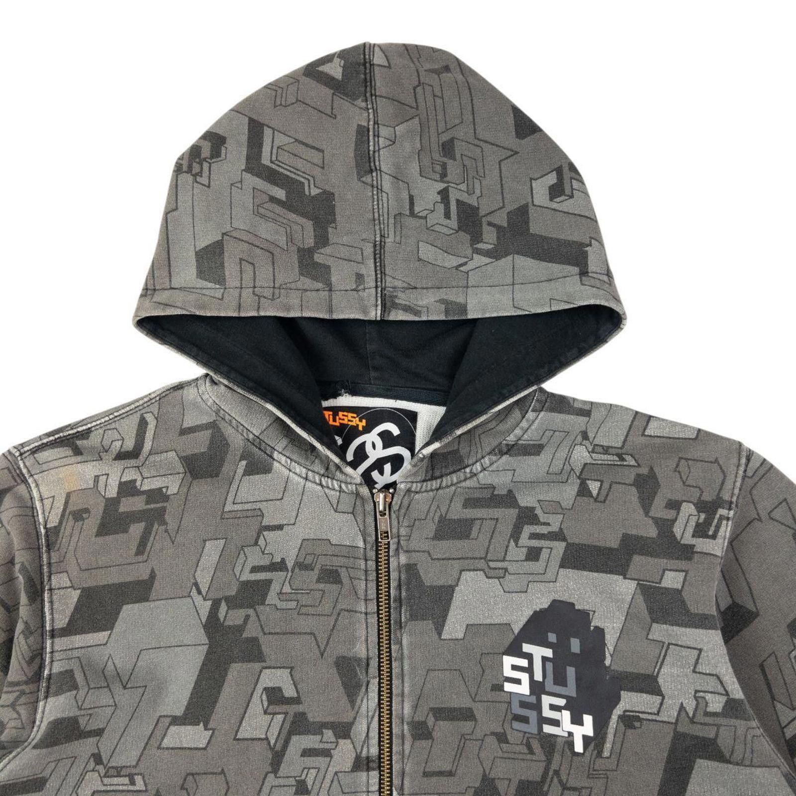 Stussy Vintage Stussy Geometric Zip Up Hoodie Size M Size US M / EU 48-50 / 2 - 3 Thumbnail